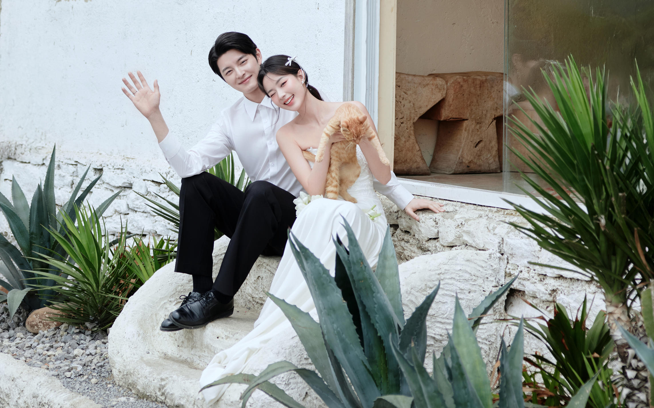 小清新婚纱照 × 温柔滤镜，每一帧都甜到心尖❤