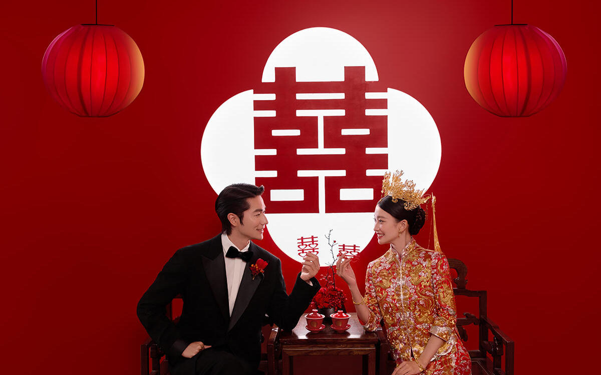 中式喜嫁風(fēng)婚紗照真的太絕了~