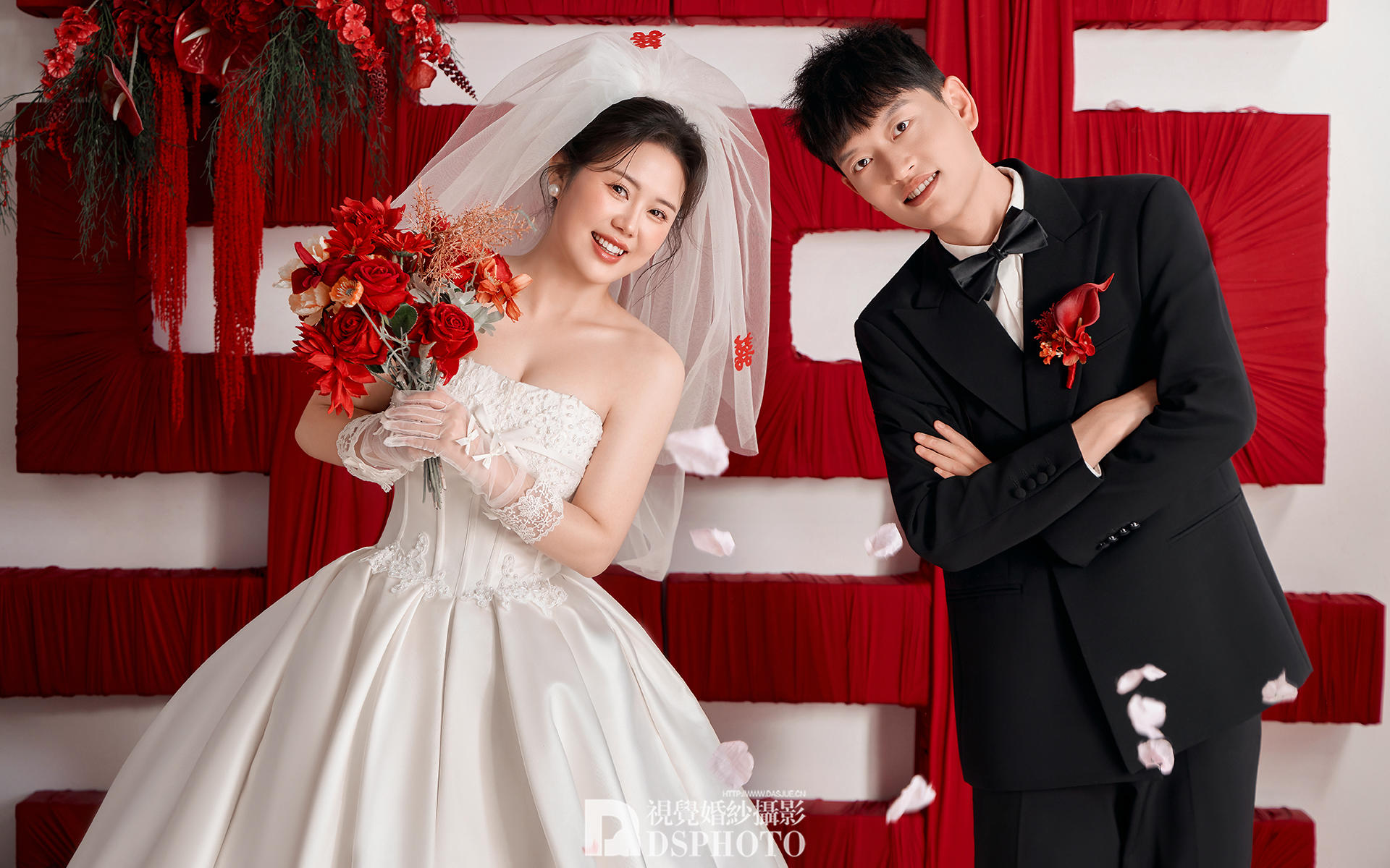 囍气拉满的喜嫁风婚纱照，把幸福“焊”在身上💒