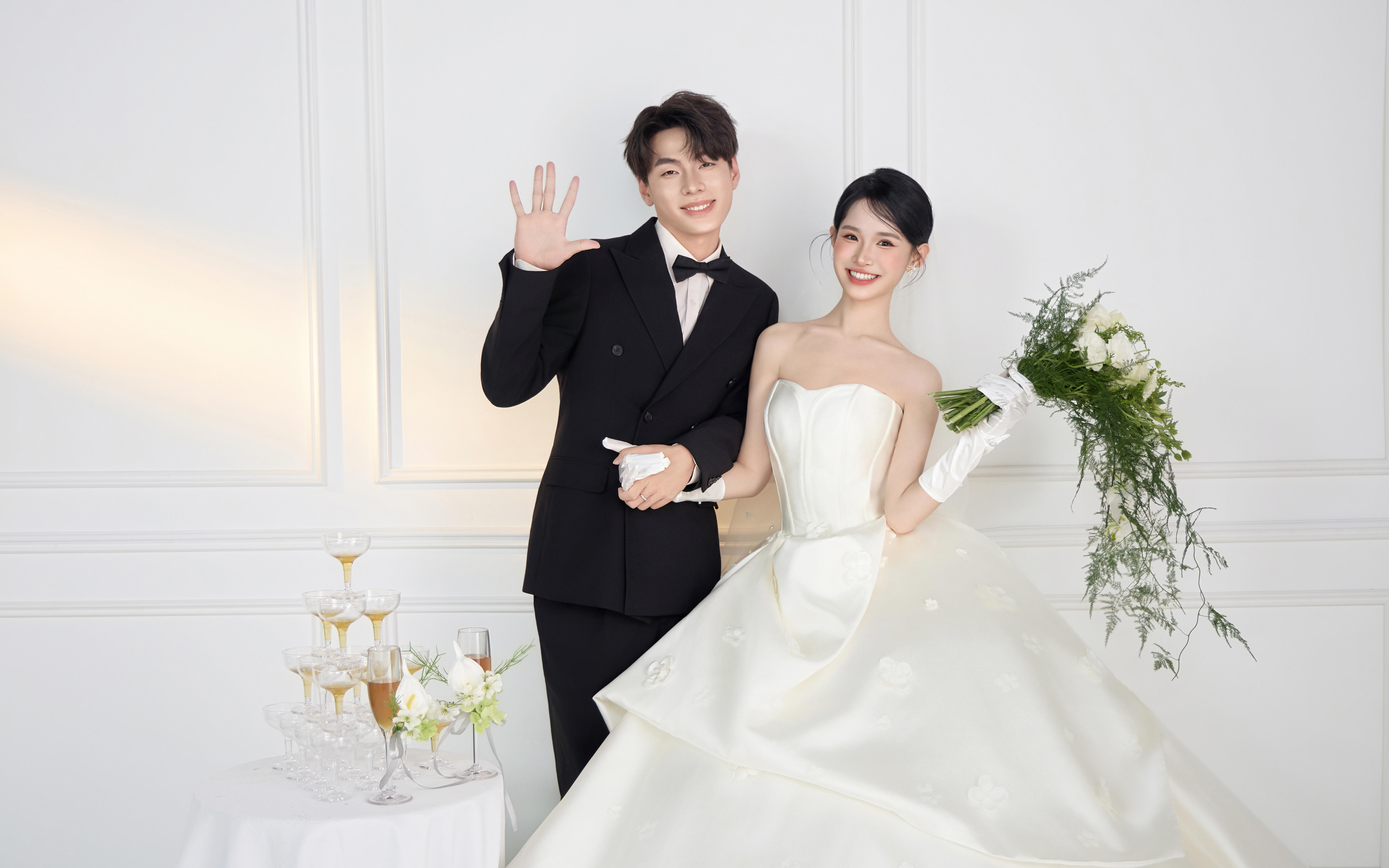 韩剧女主既视感⭐室内韩式婚纱照美到窒息
