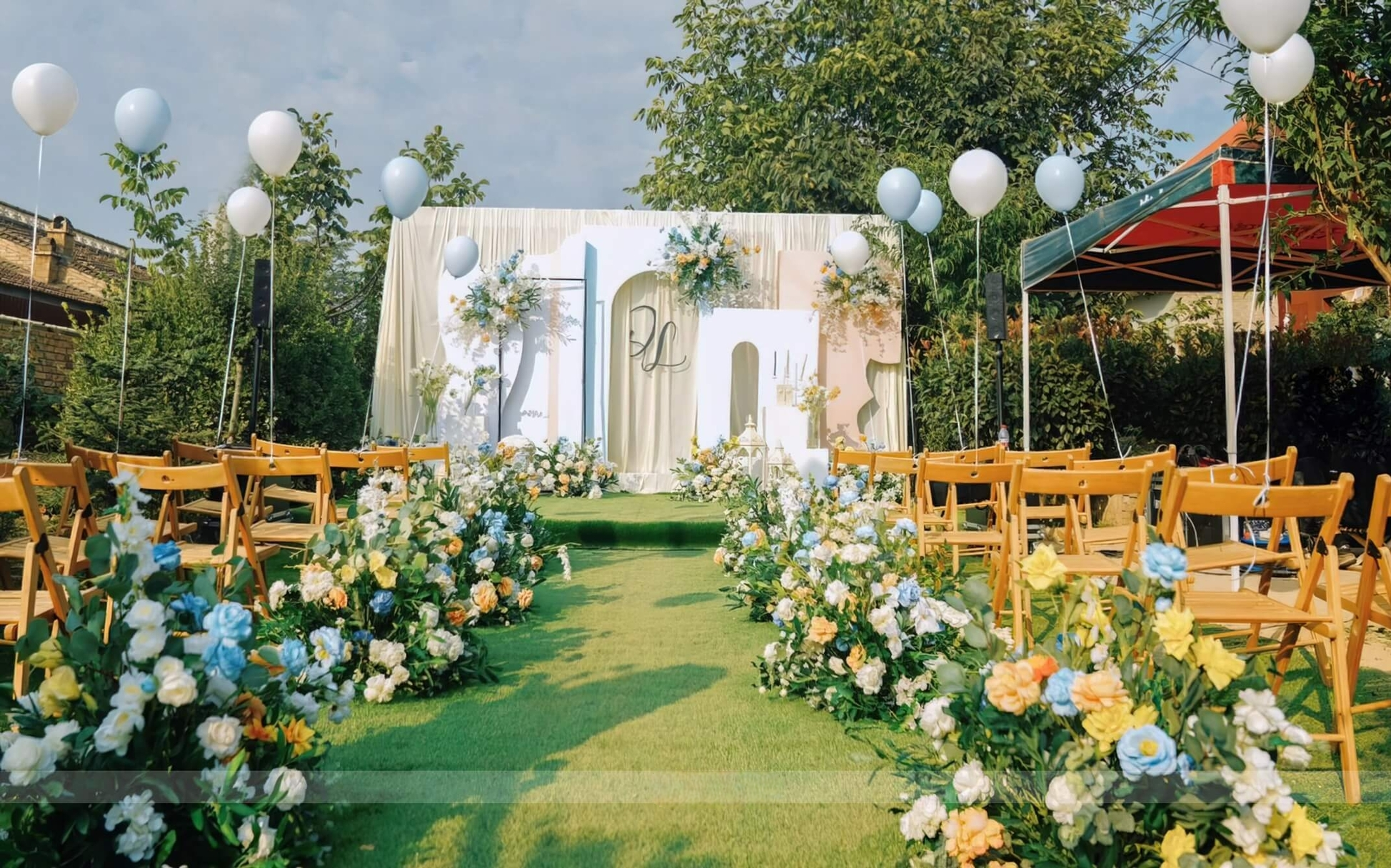 【廊坊本地】户外院落草坪婚礼