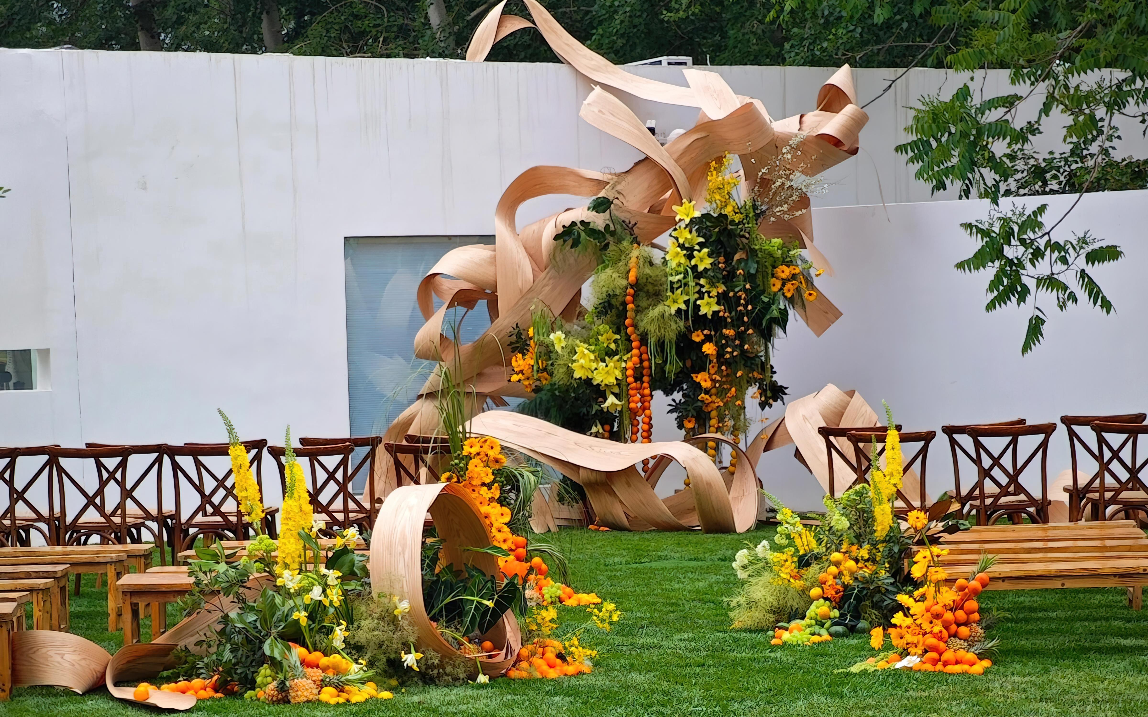 [景星门]橙色户外造型婚礼