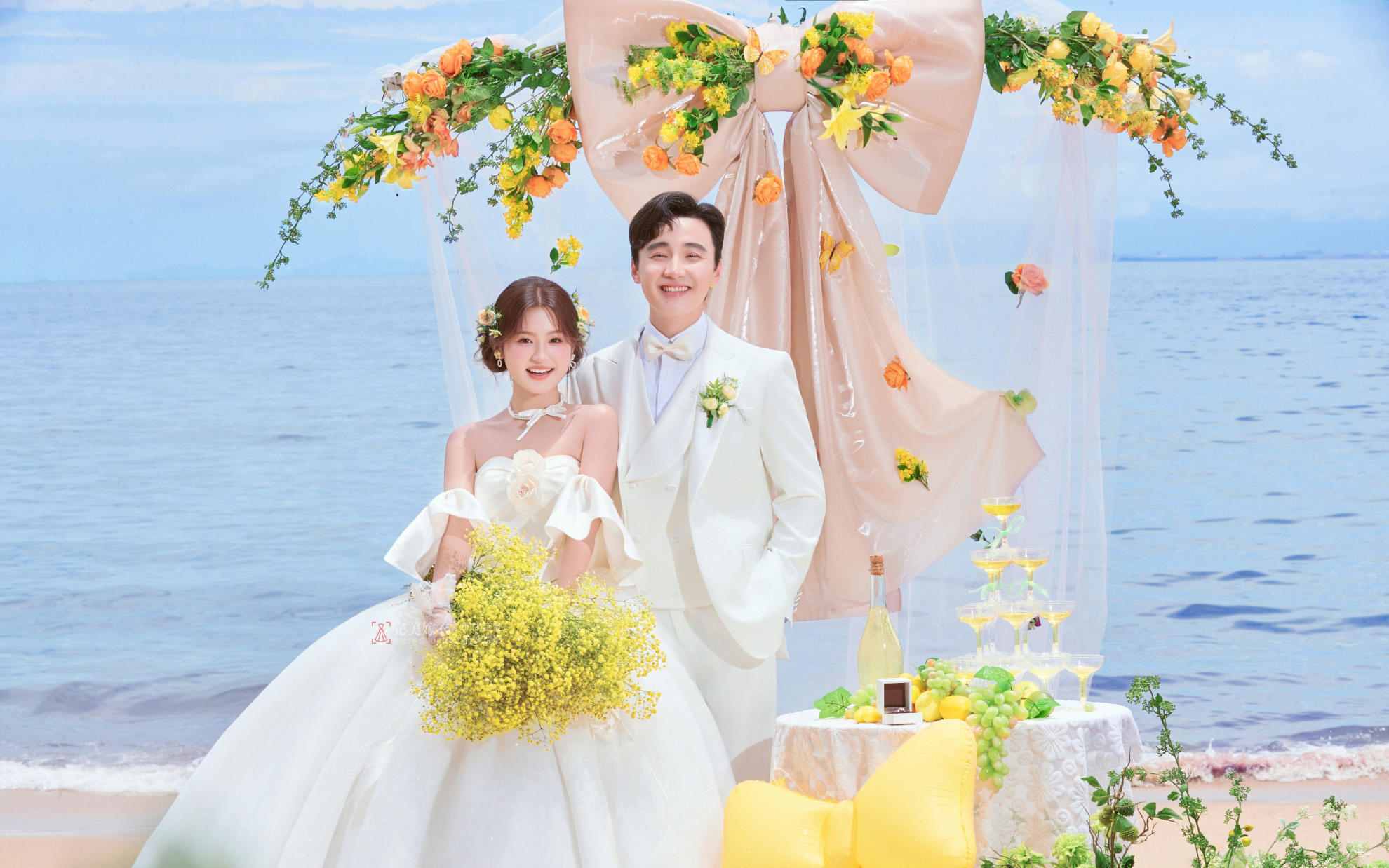 【定情海の檸檬愛語】我的婚紗照被拍成了海邊婚禮