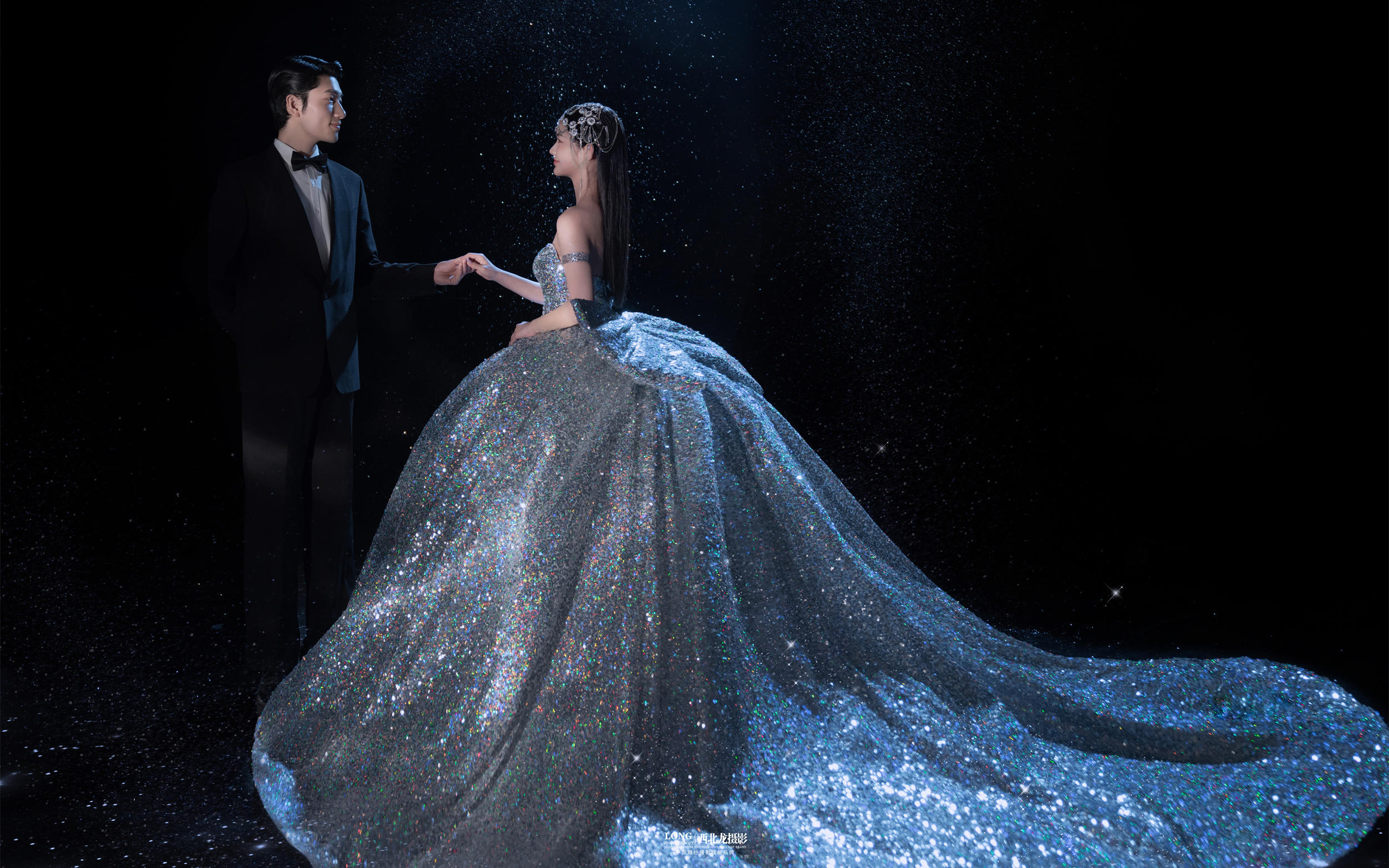 夢幻星空藏在銀河系里的光影婚紗照