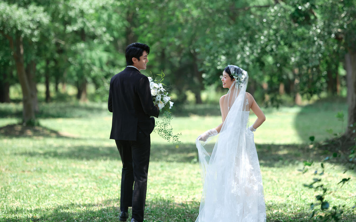无法抵抗森系婚纱照的魅力