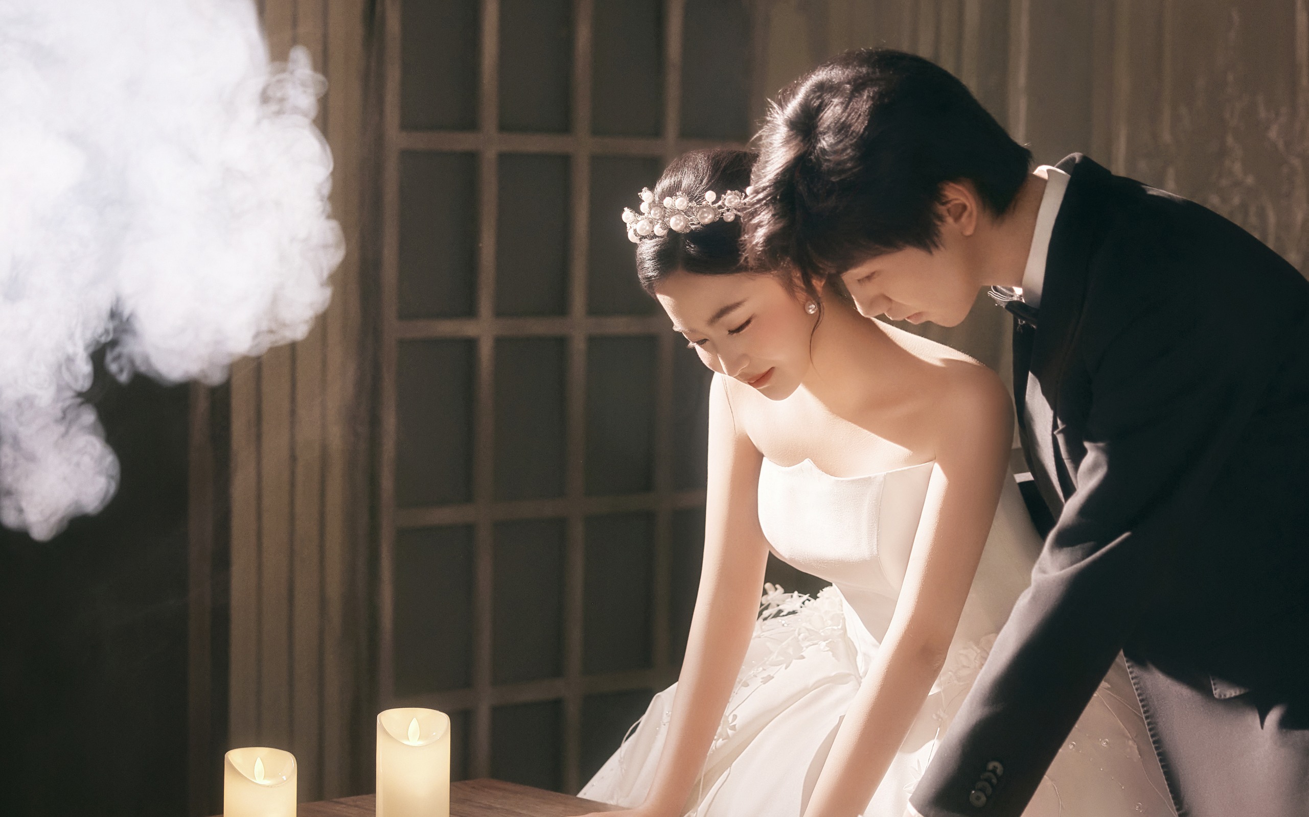 不喜欢跟风✨拍了小众高级的法式复古婚纱照