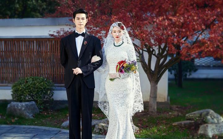 东方美学下的新中式园林婚纱照