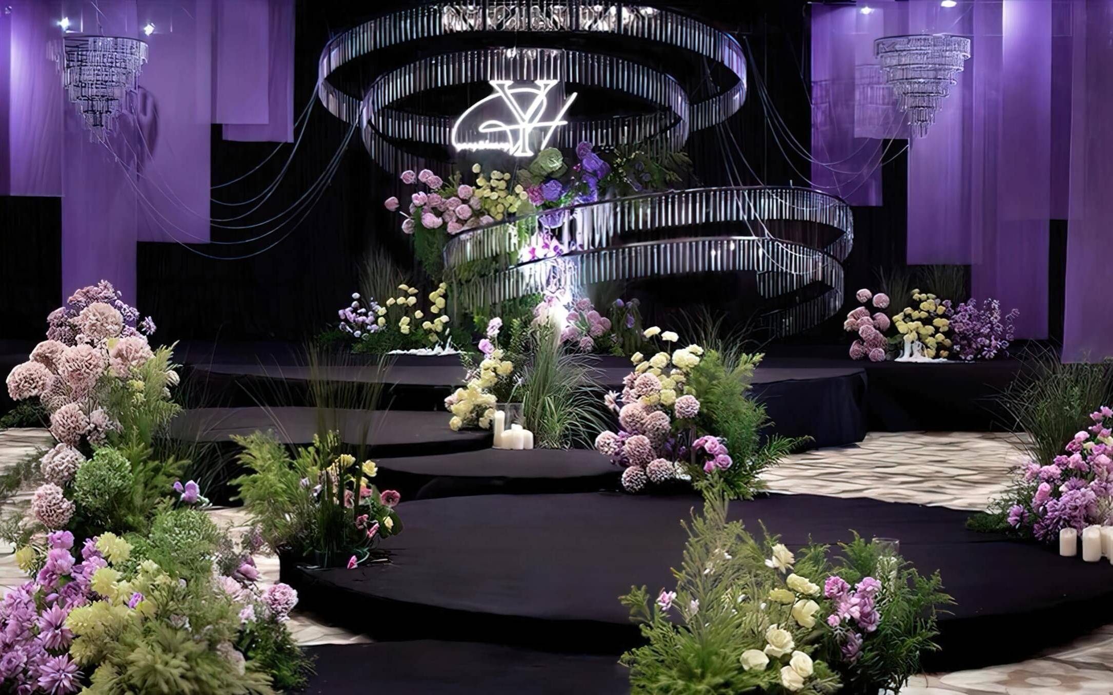 浪漫紫满足你的少女心 紫色婚礼推荐