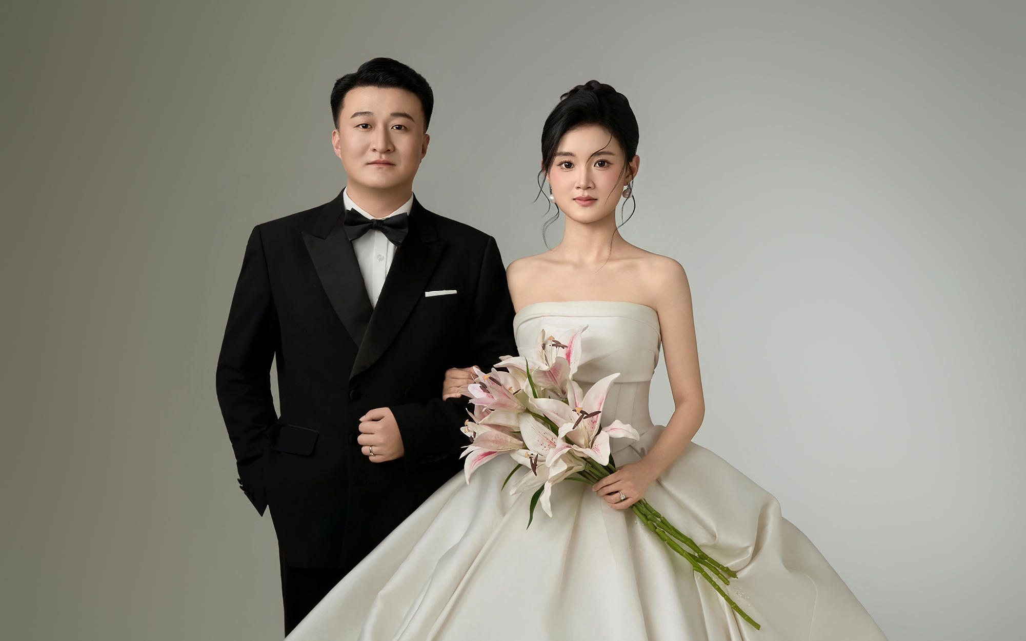 婚紗照真實(shí)客片，全部精修36張！