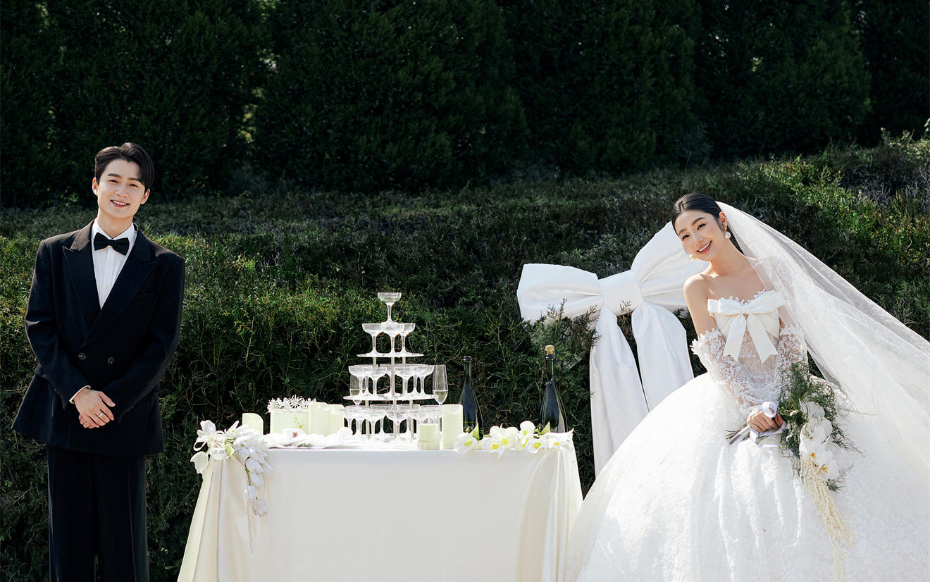 清新氛围感婚纱照