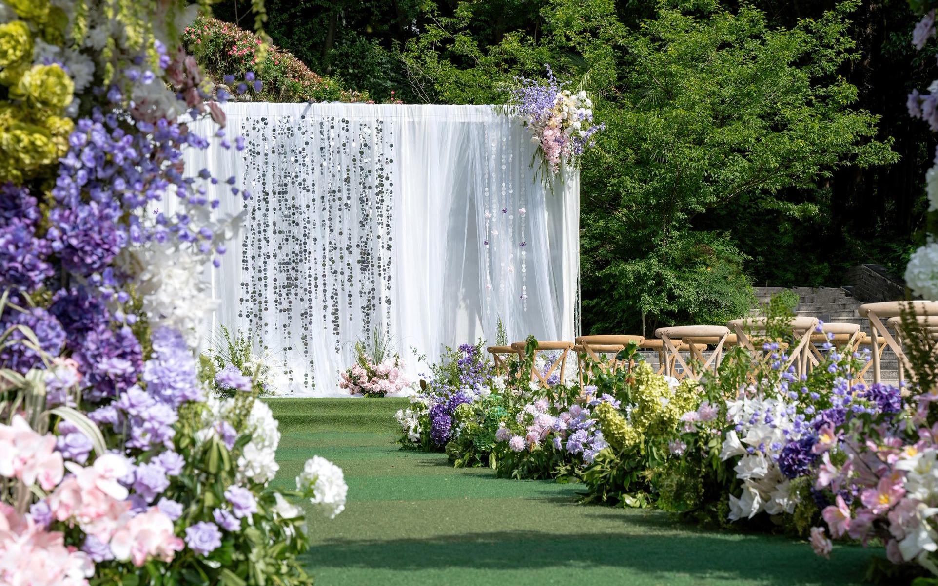 森系户外婚礼丨清新风的浪漫仪式感