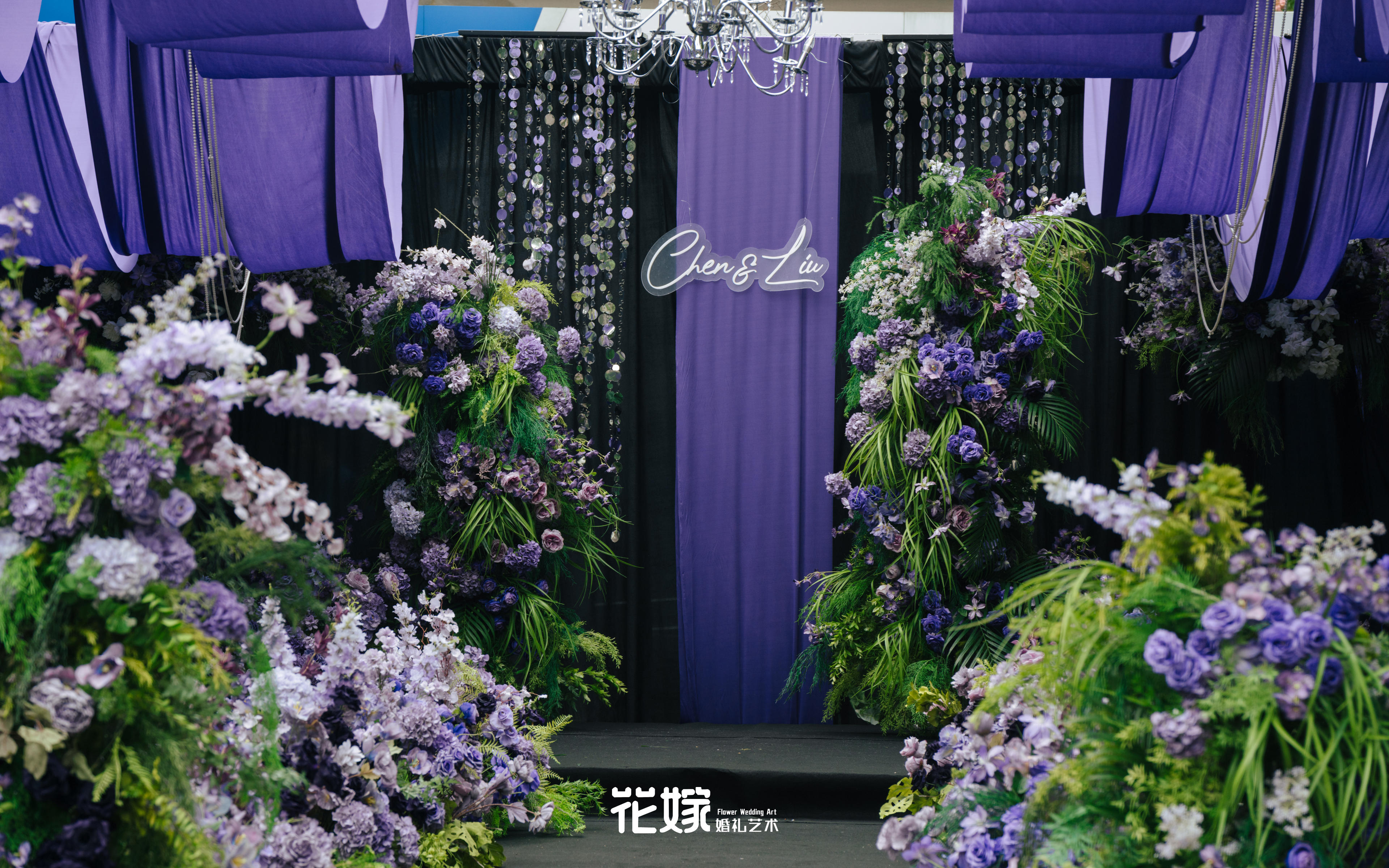  【花嫁婚禮】紫綠色小區(qū)戶外婚禮好高級