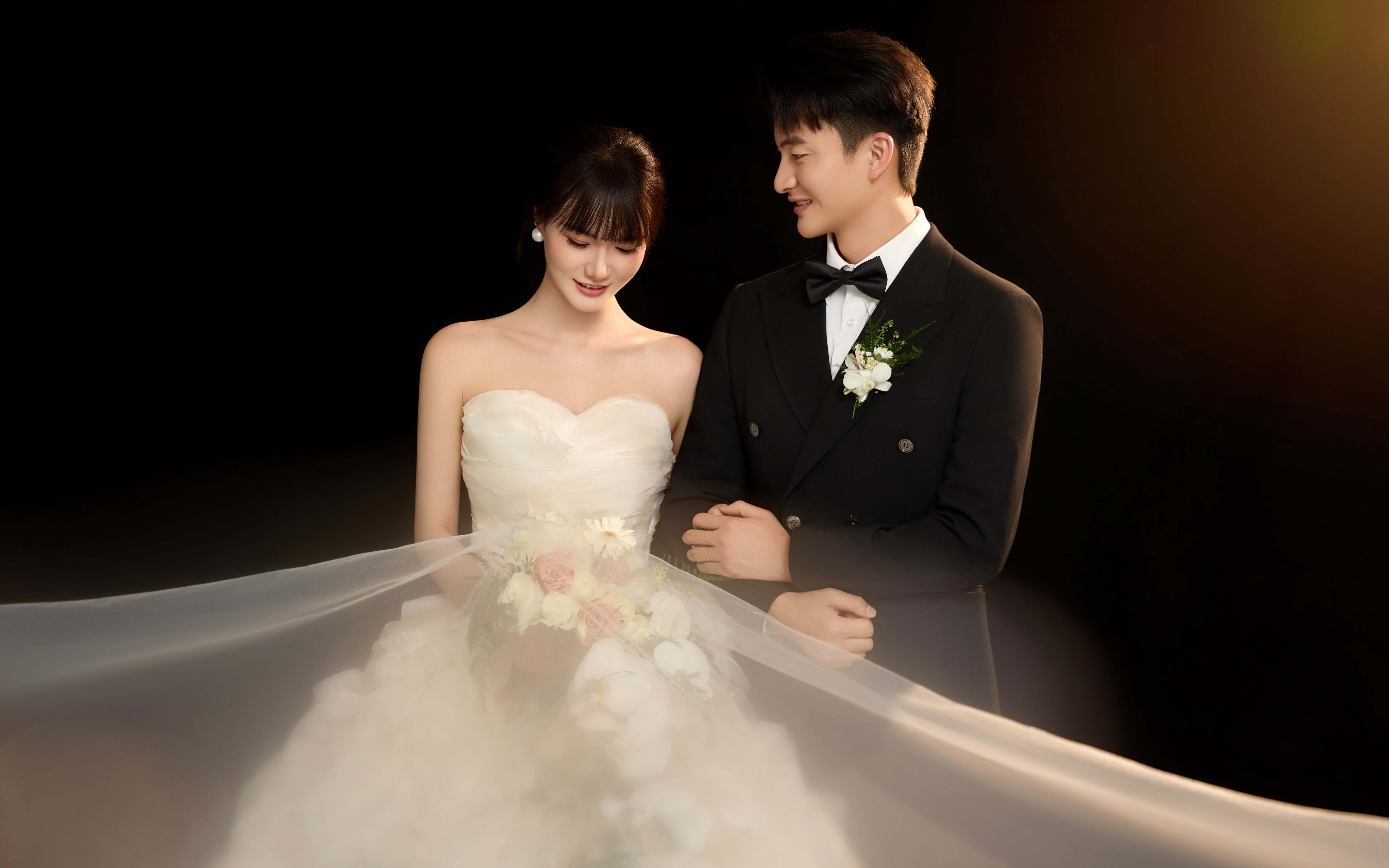 韩式白月光🌙室内极简风婚纱照温柔又迷人