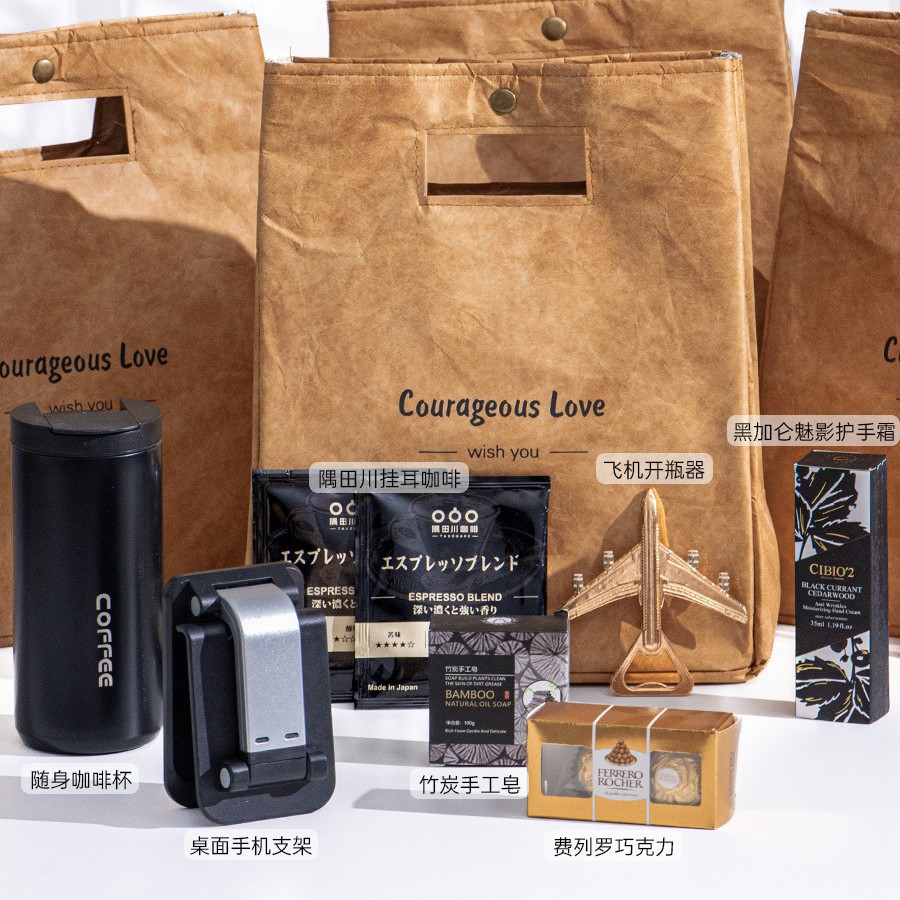 杜邦紙手提袋伴郎高端商務(wù)伴手禮 