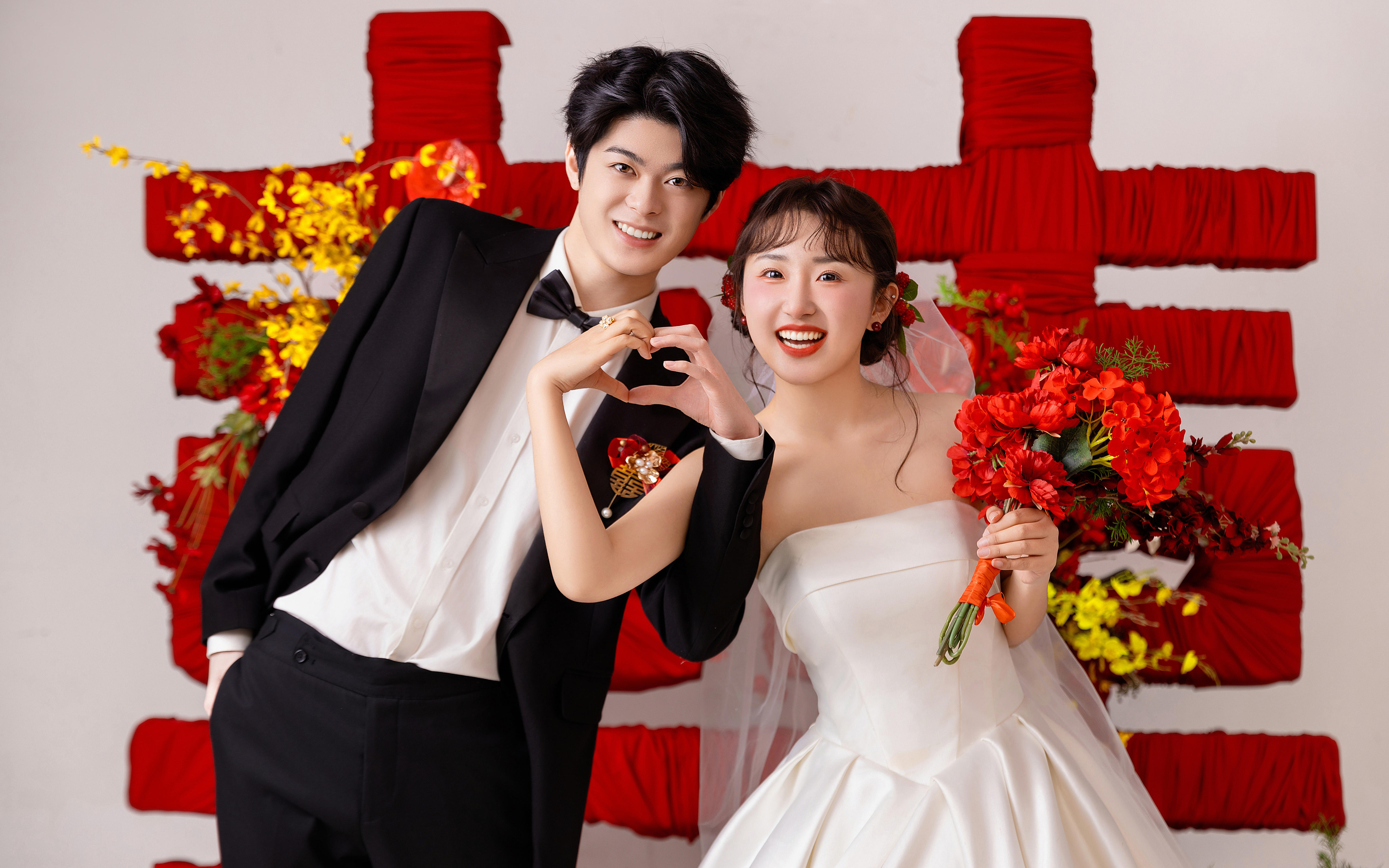 大喜字喜嫁婚纱照