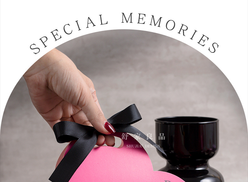 50個ins風愛心喜糖盒新款結(jié)婚高級感 內(nèi)盒尺寸（11*6.5*6.5）