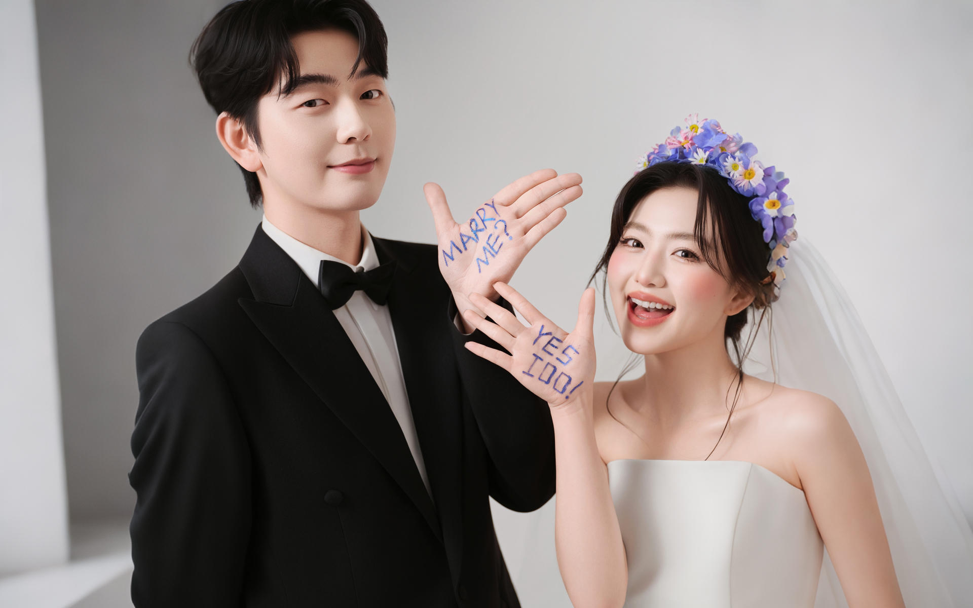 无法拒绝的极简主纱婚纱照❗一整个心动💗