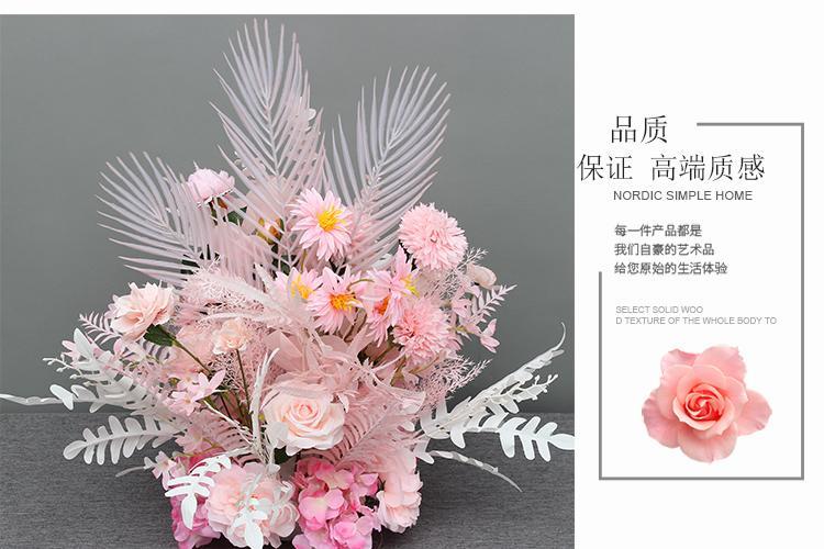 新款婚庆仿真花尤加利盆花路引花舞台花