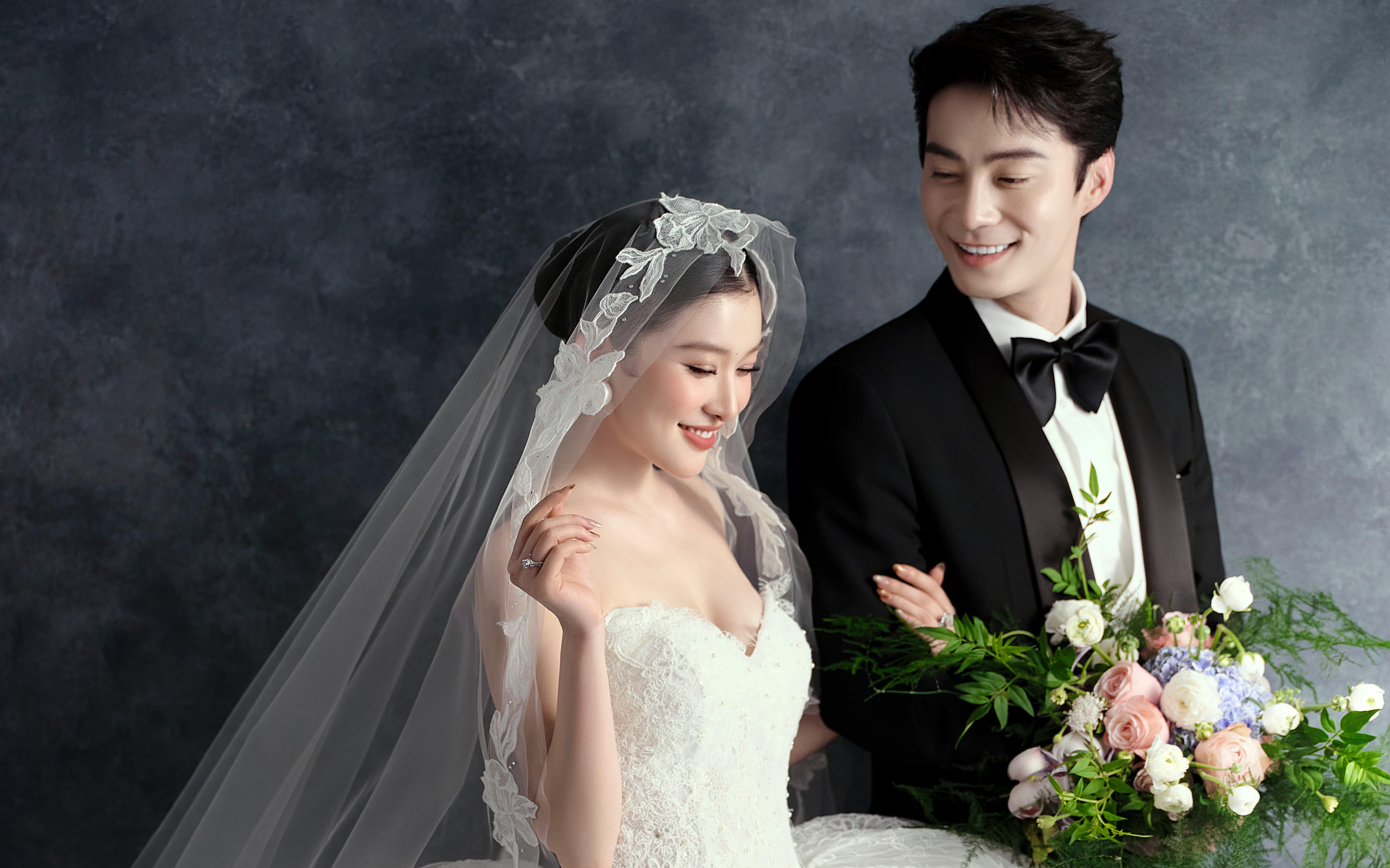 高质感复古内景婚纱照