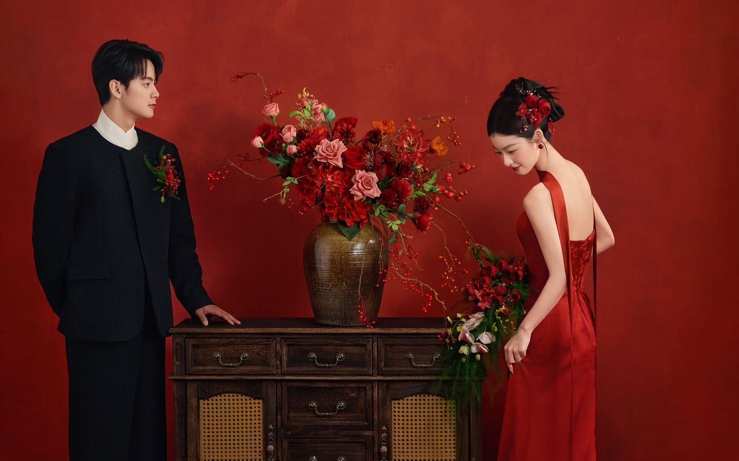 东方美学，美的多种多样的新中式婚纱照