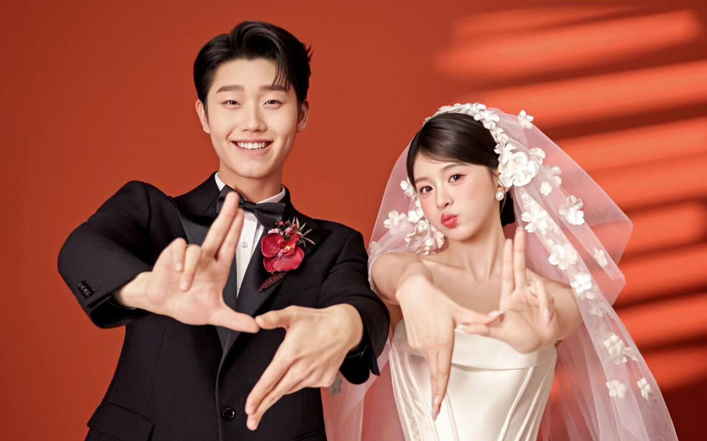 浪漫滿分??官宣還是得喜嫁婚紗照