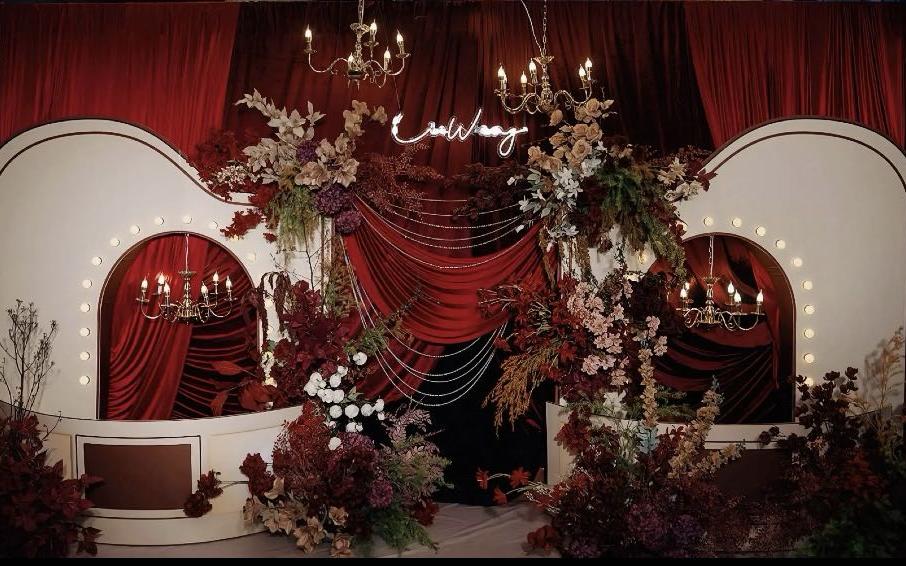 喜橙|紅色復(fù)古婚禮