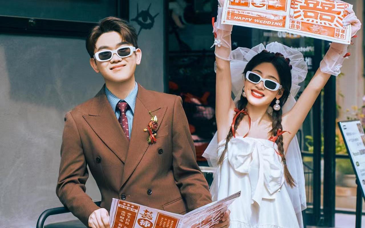 复古胶片喜嫁婚纱照｜90年代胶片风超级浪漫