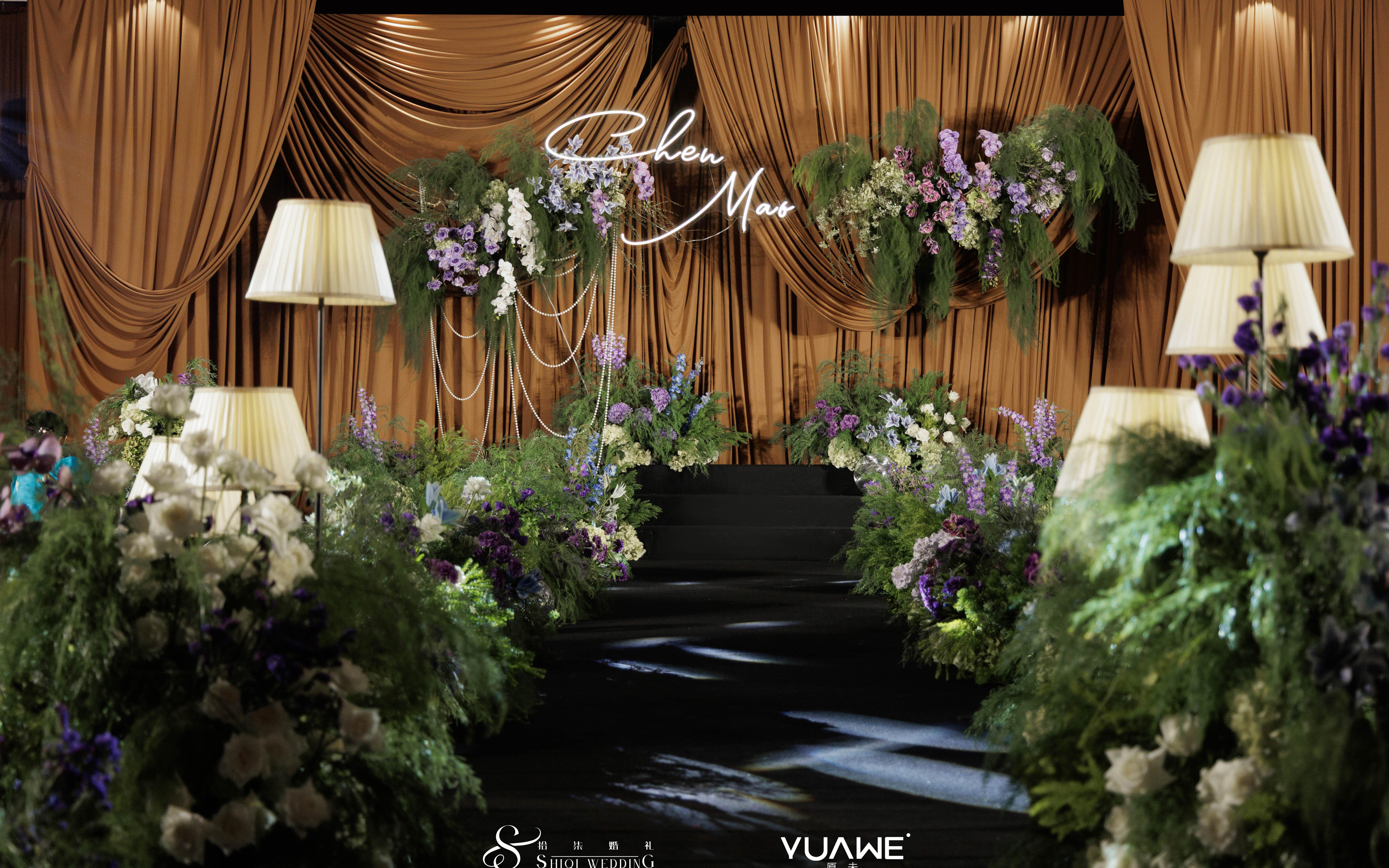 低预算咖色系布幔韩系自然系婚礼「拾柒婚礼」