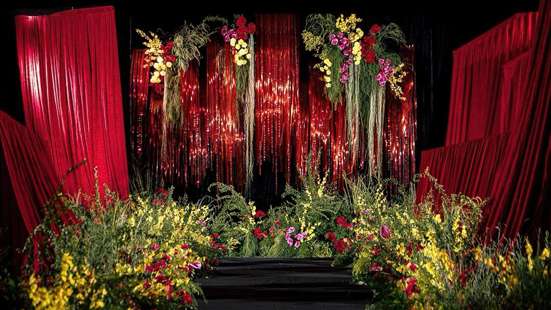 布藝花香融合的浪漫儀式