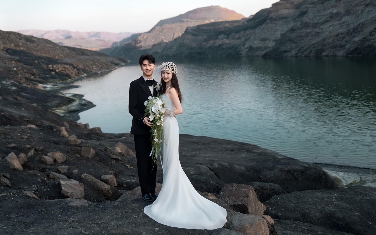 ?溫柔又浪漫氛圍感湖邊婚紗照??