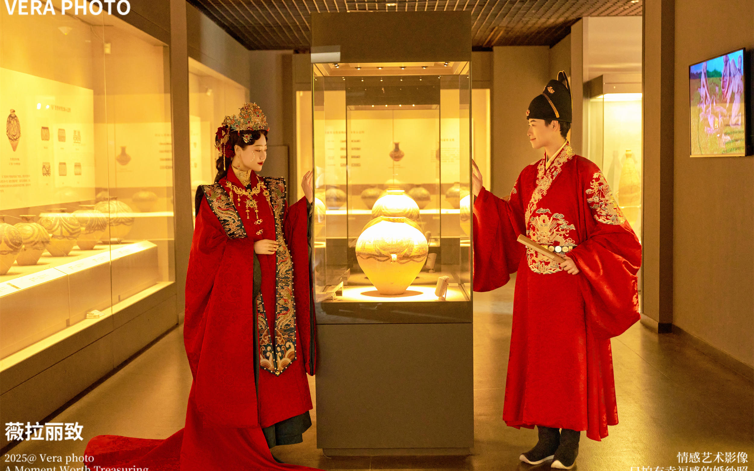 “誤入眉眼，可嘆驚鴻”博物館漢服婚紗照