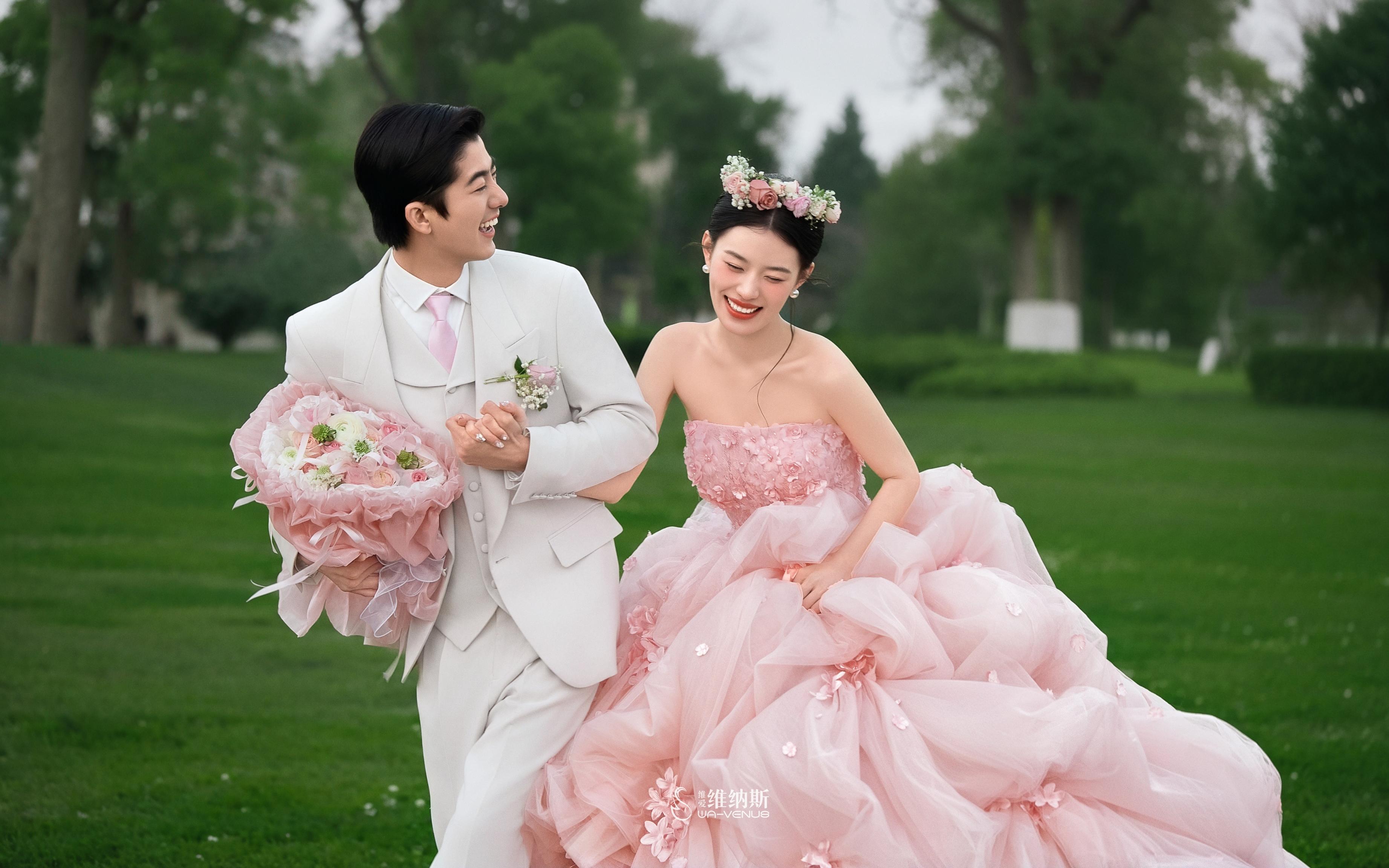 美到想私藏🌸公主风森系婚纱照太戳我了