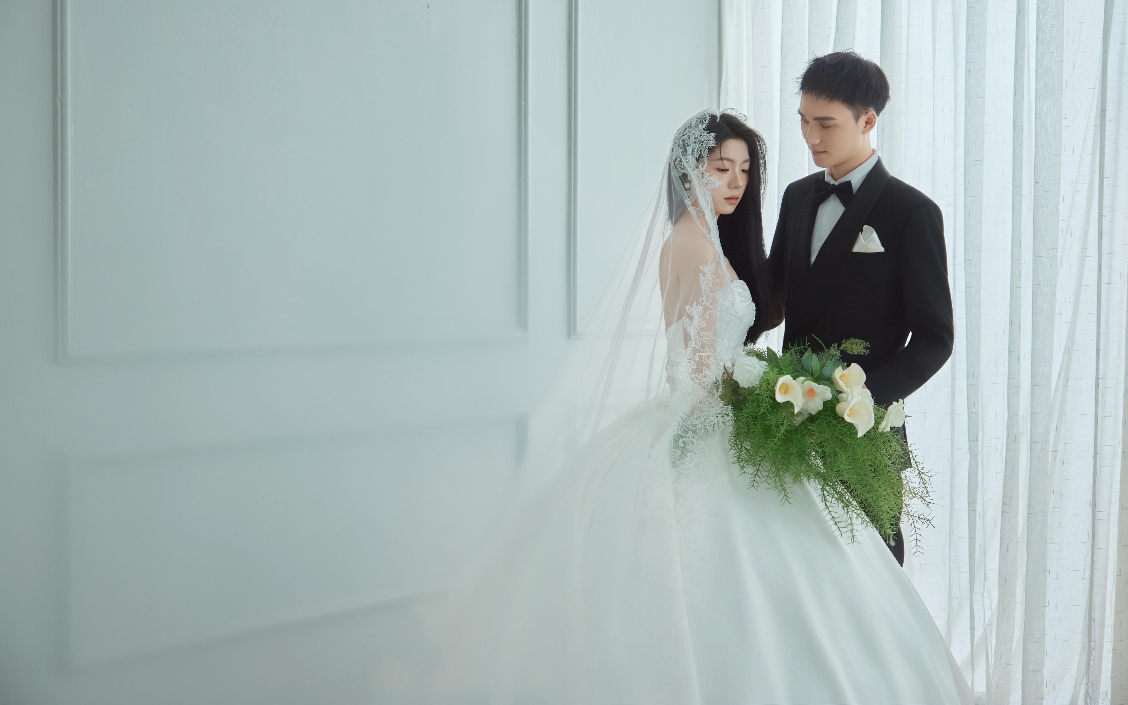 巴中婚纱照丨室内✨纯白ins极简客片分享