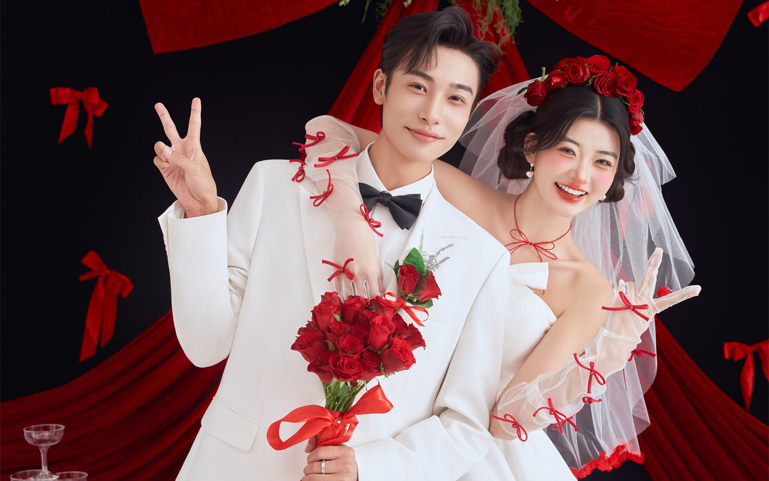 甜蜜喜嫁婚紗照閃亮登場?真的太好磕??