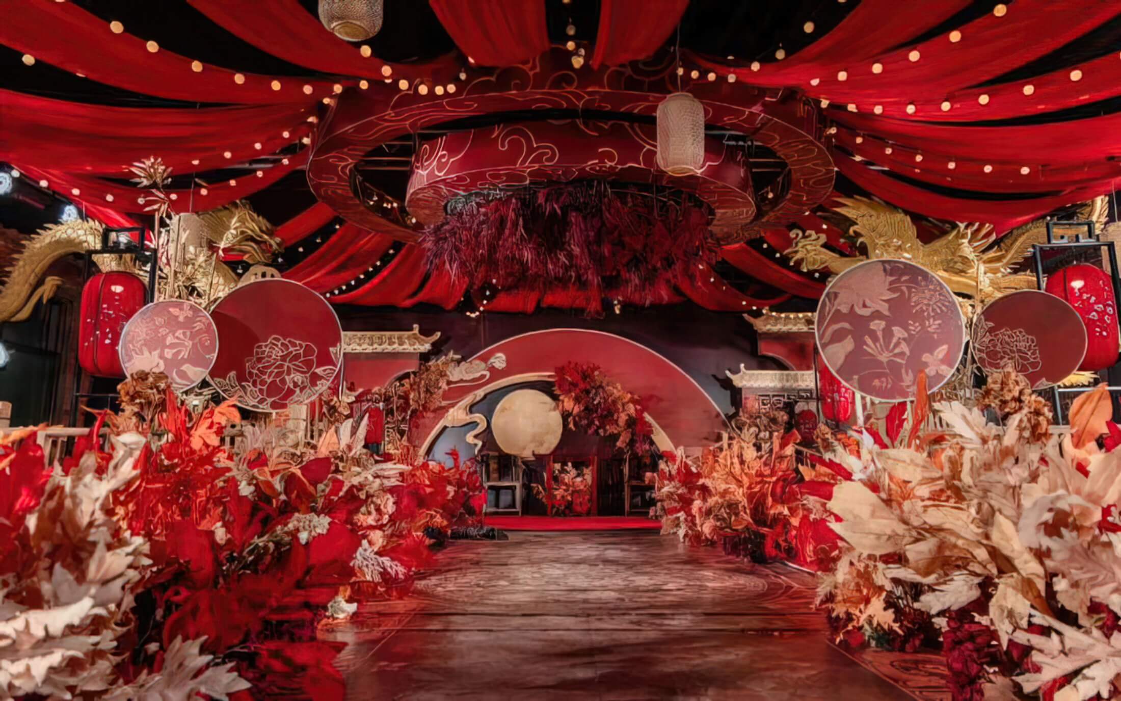 高级感中式婚礼布置