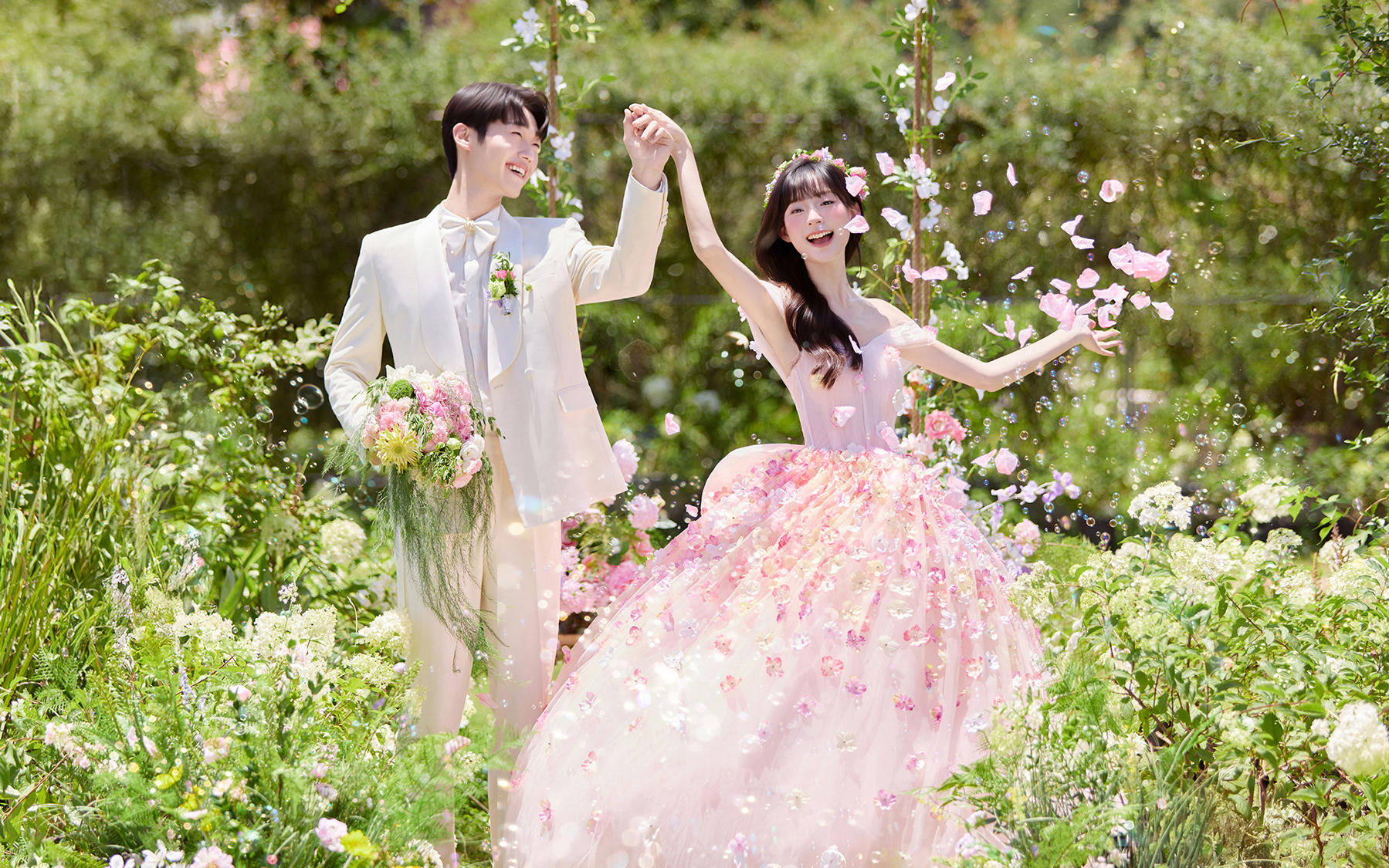 甜度爆表💓粉色公主风婚纱照好甜呀🥰