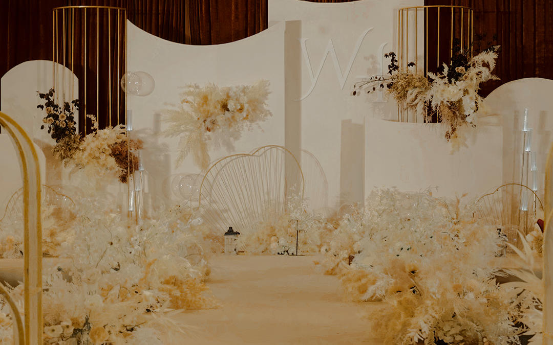 《小清新》白色主题室内西式婚礼