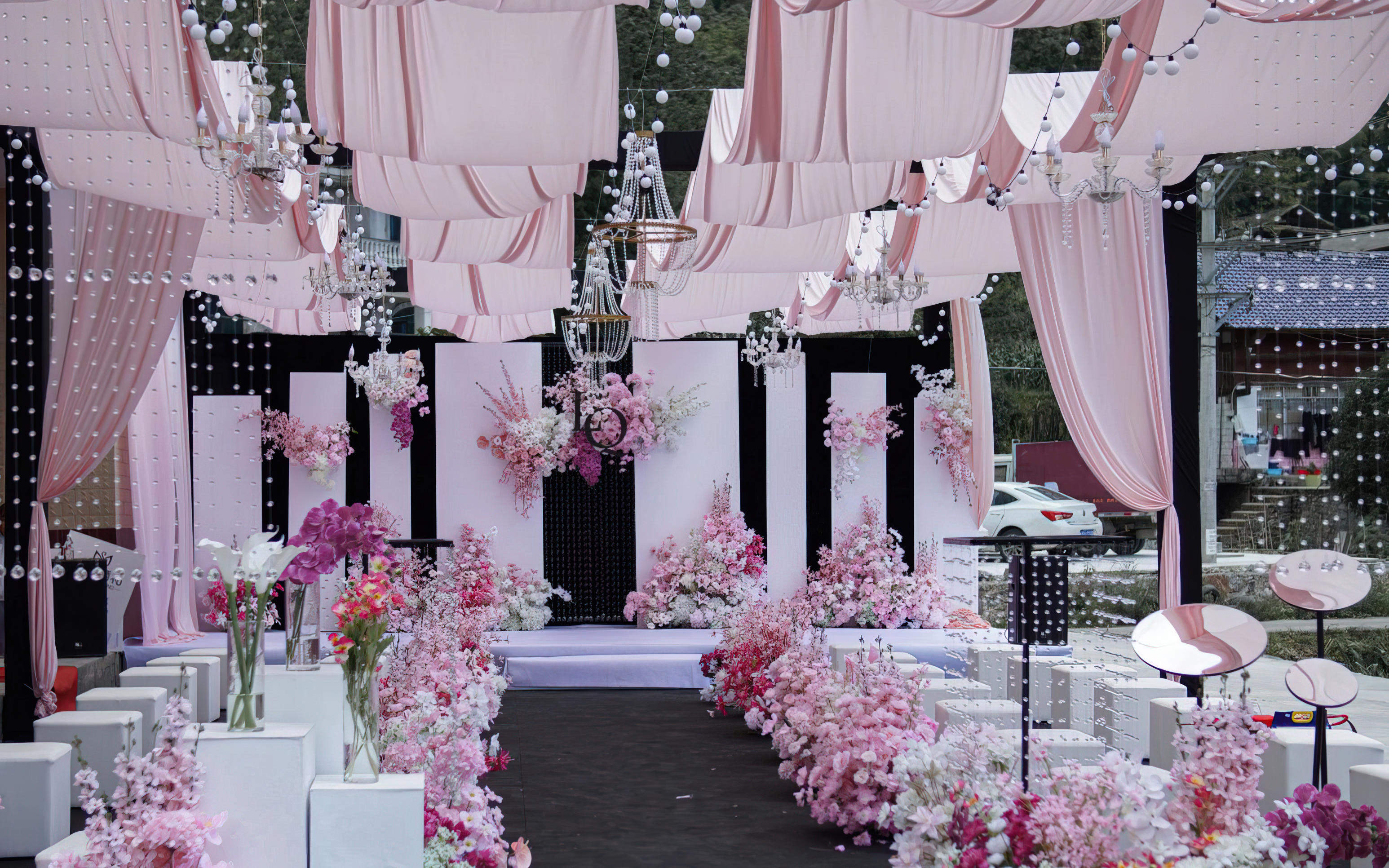 泰式裸分户外庭院婚礼