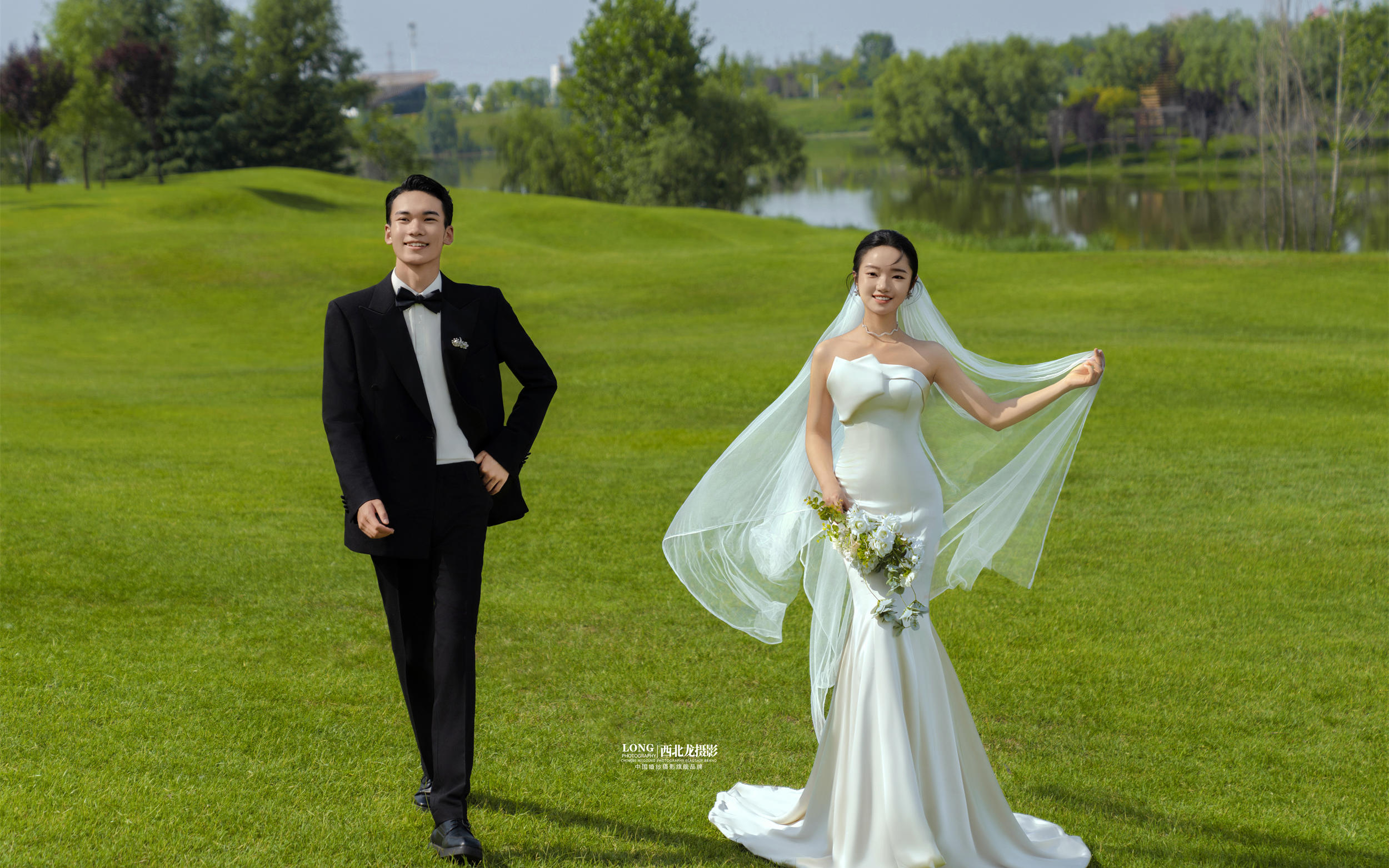 一整个美住🍃森系草坪婚纱照真的太戳我了