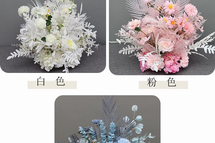 新款婚庆仿真花尤加利盆花路引花舞台花