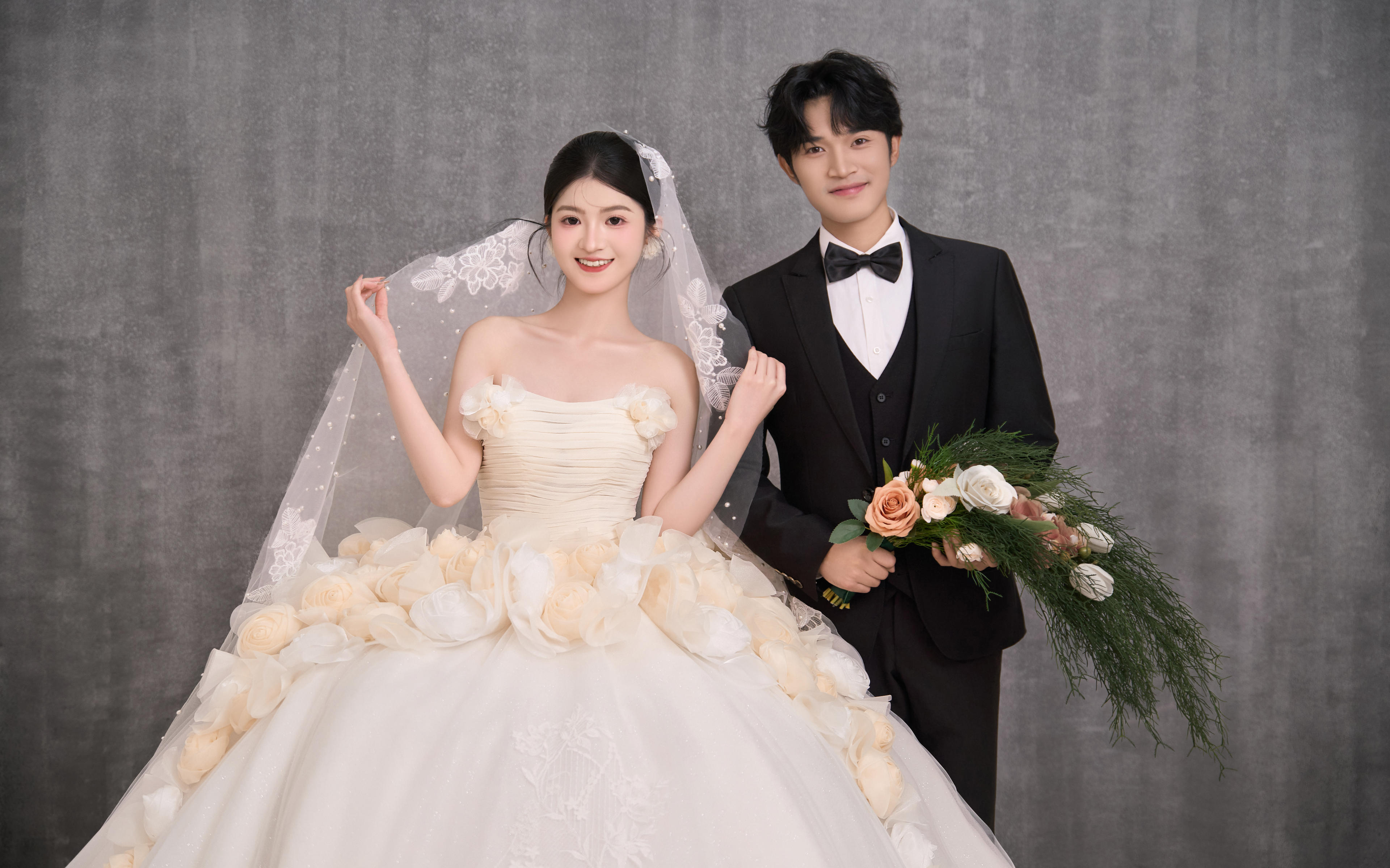 柔紗立體花簡約風(fēng)