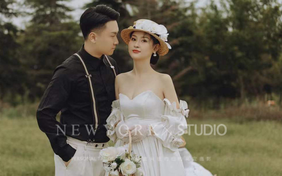 New York无法拒绝的草坪仪式感婚纱照