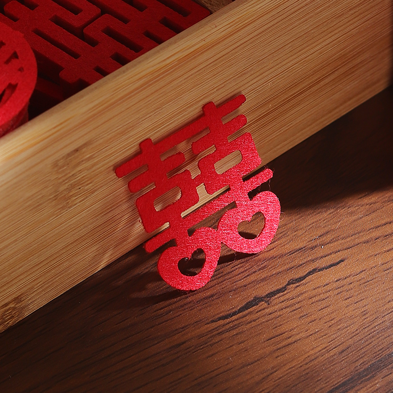 【200个】混装小喜字-手抛/果盘装饰/婚房布置