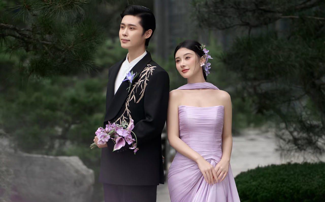 【优格】绝绝紫~园林婚纱照才是东方审美的高光时刻