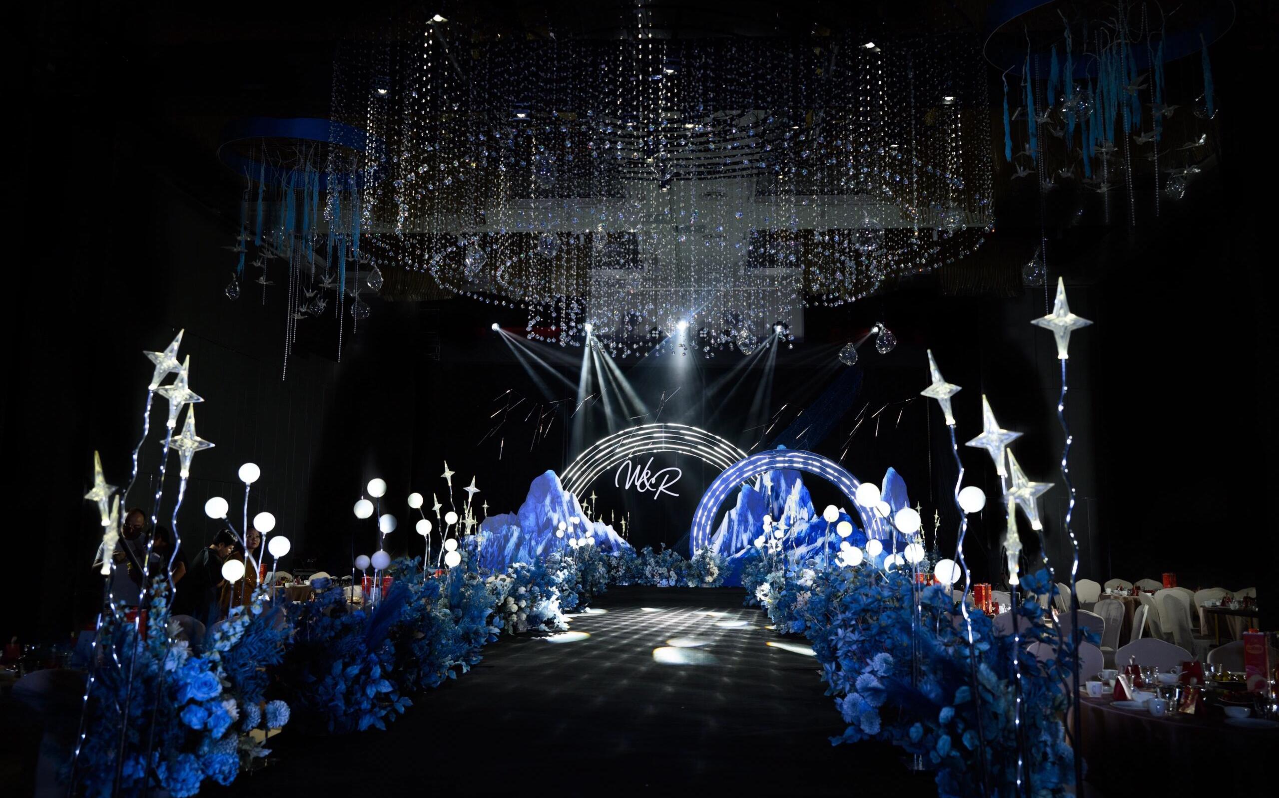 臻爱婚礼｜蓝色系水晶婚礼