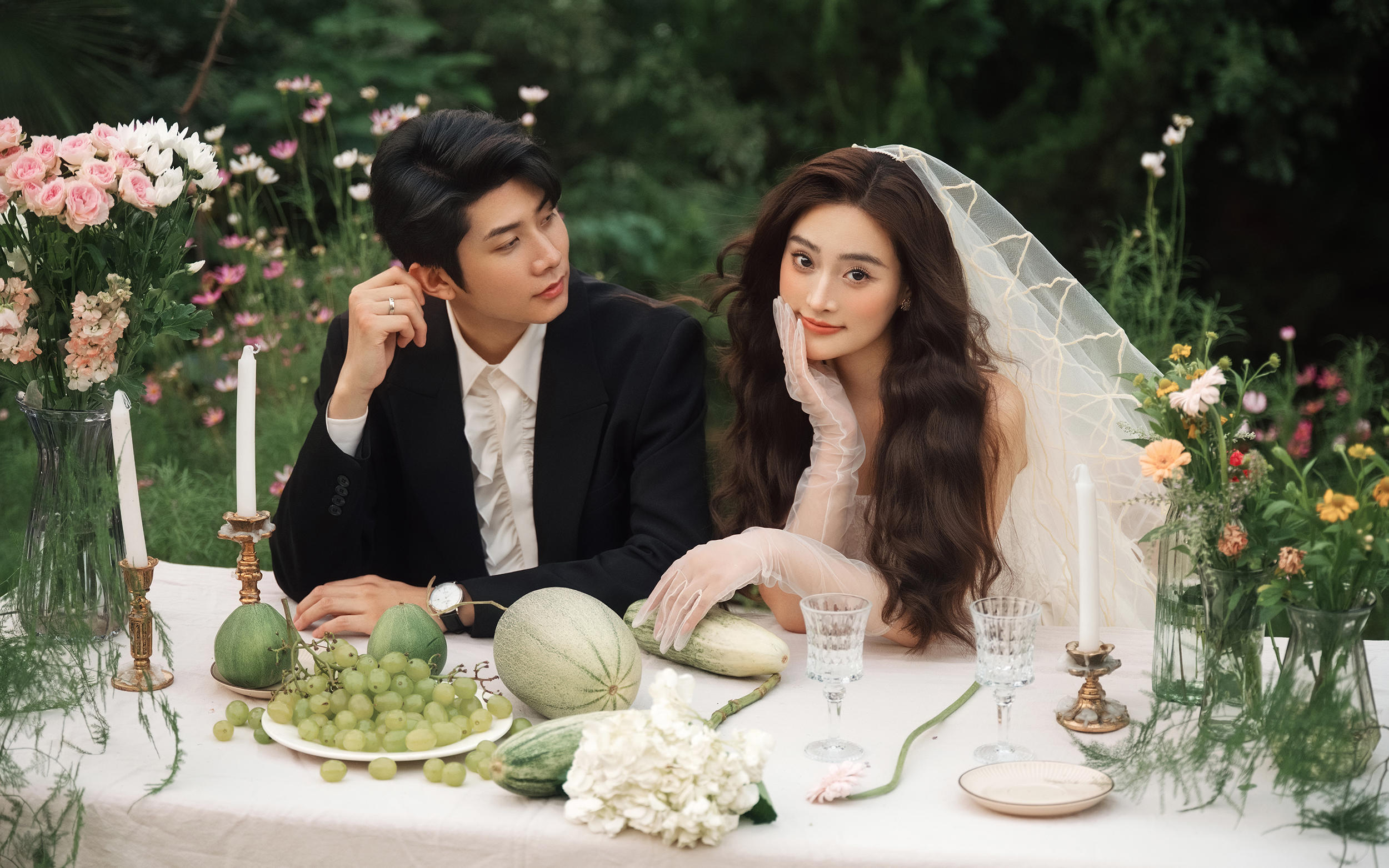 爱与童话的浪漫交响！法式森系婚纱照！