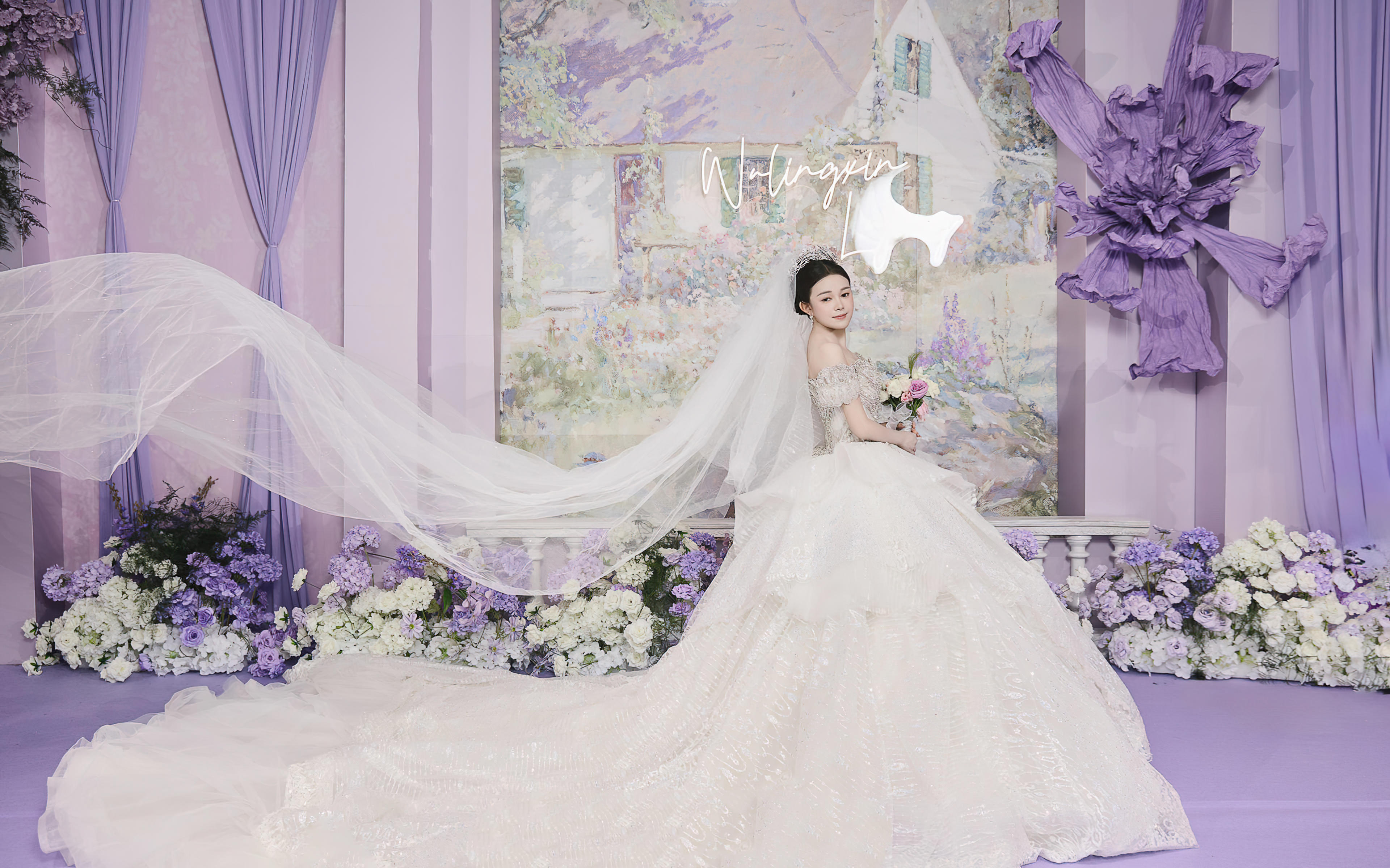 [景星门]紫色油画风婚礼