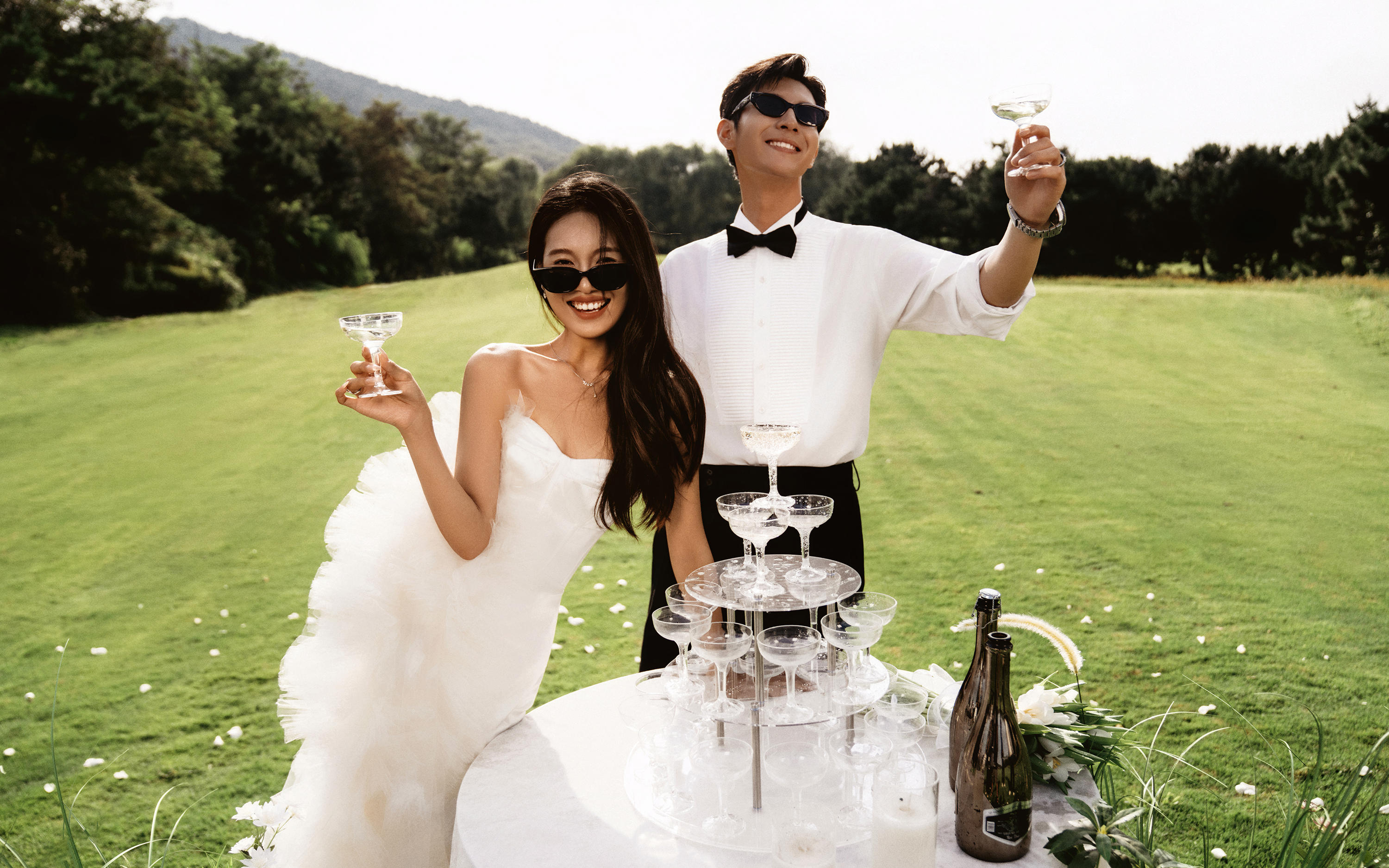 大連高爾夫草坪婚紗照