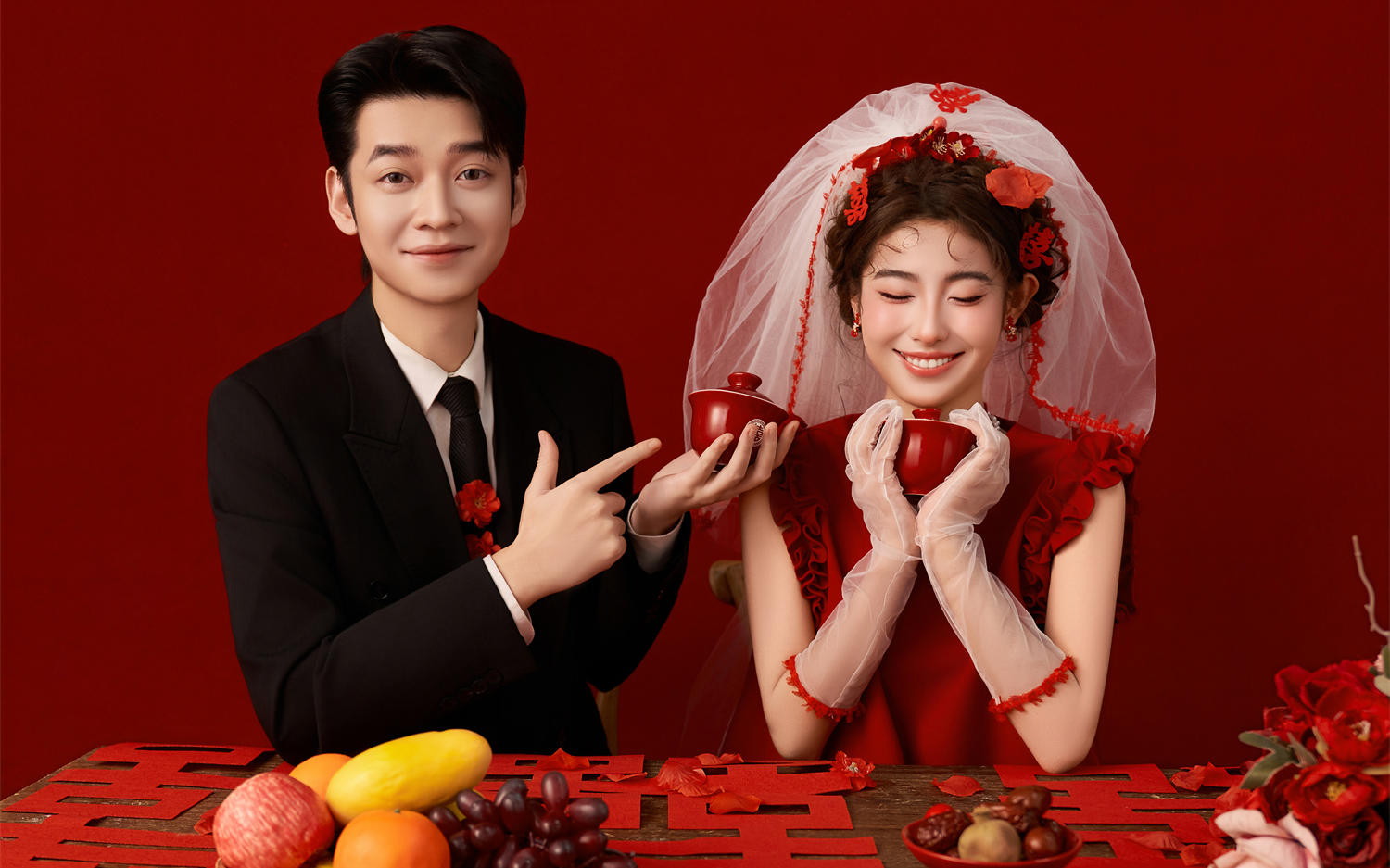 生命力萬歲??巨甜巨出片??的喜嫁婚紗照~