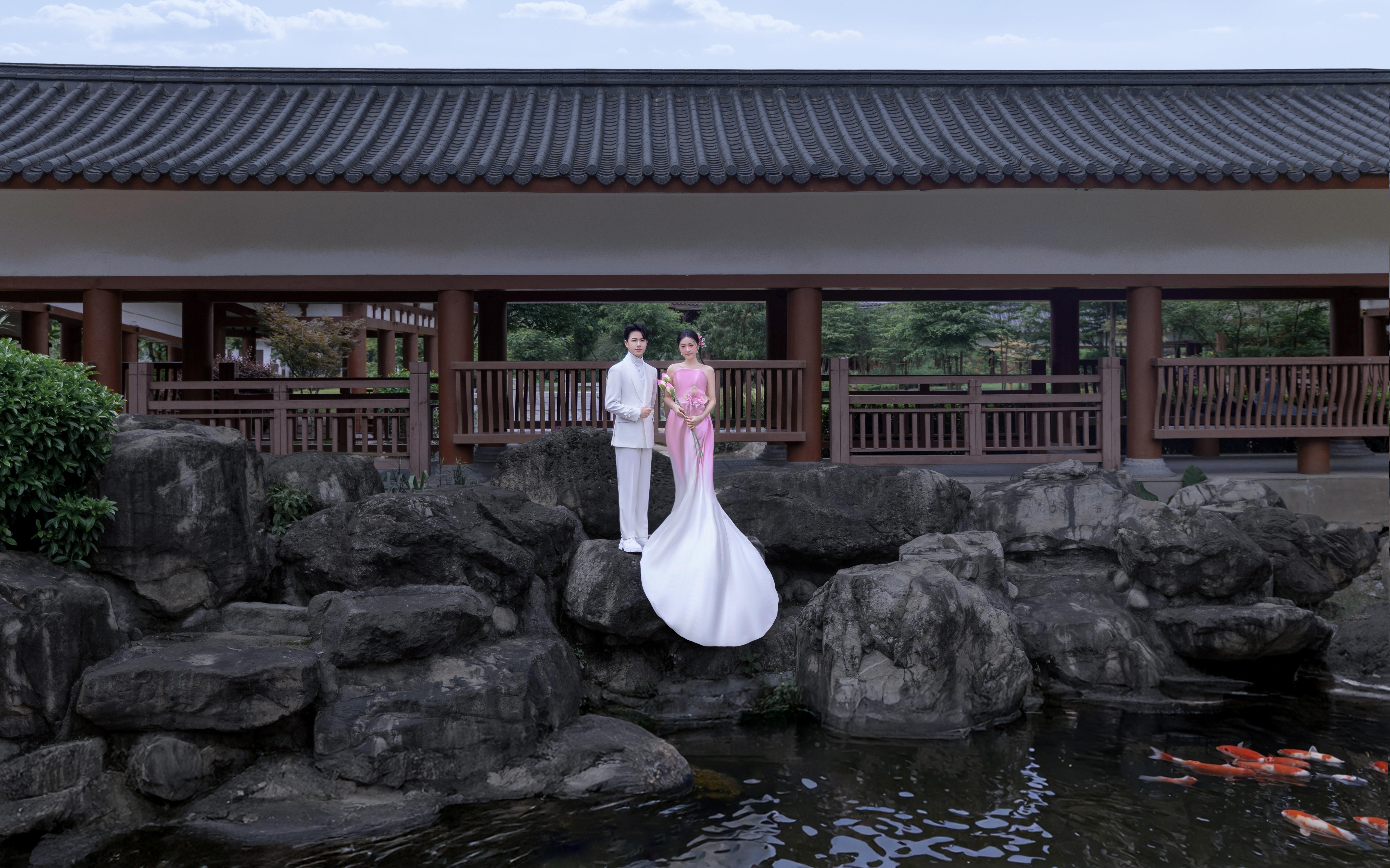 园林东方美学🌸婉约新中式婚纱照